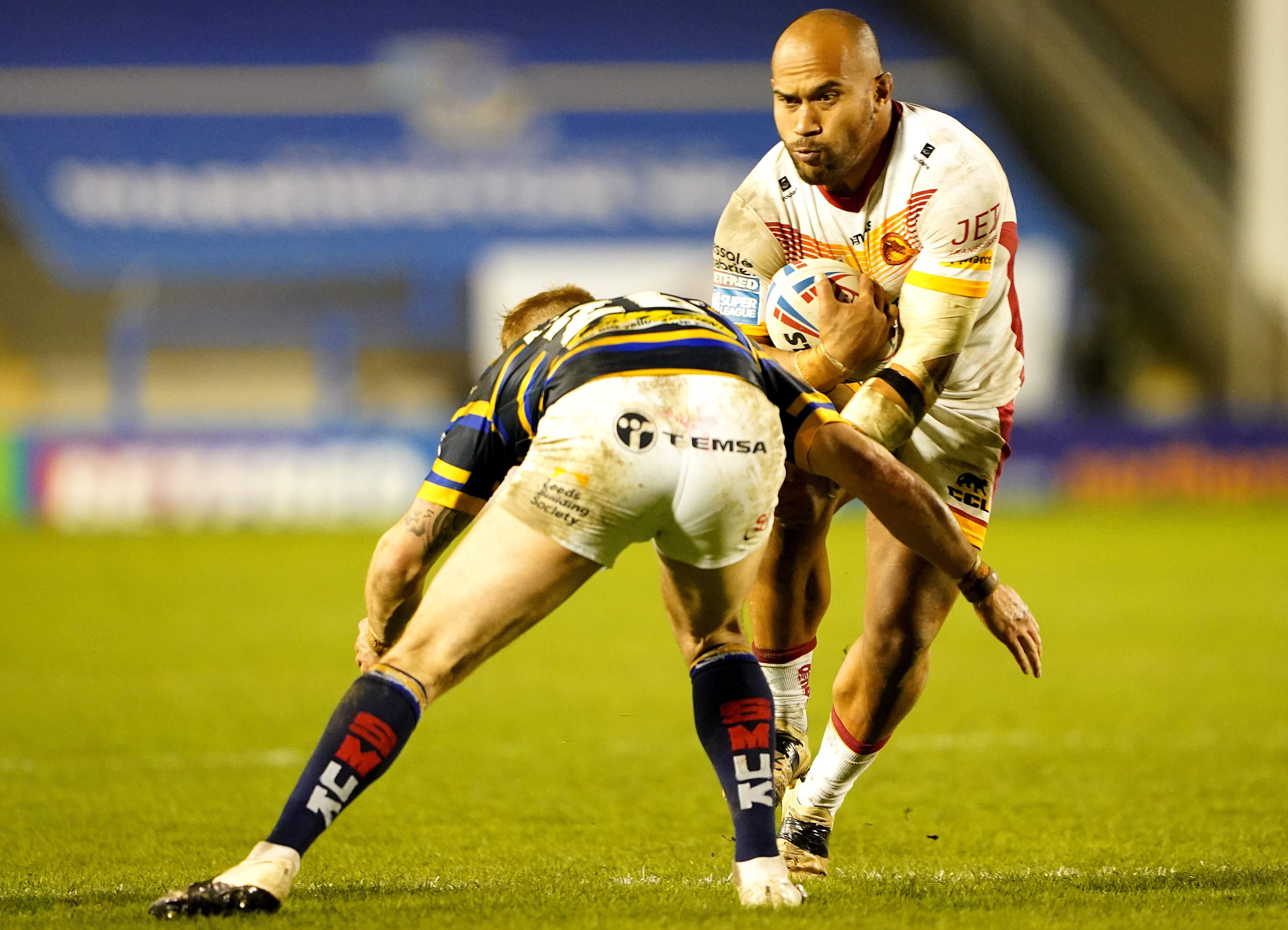 Sam Moa is among the big names playing for Lezignan, who would logically be the next French club to make a bid to join Super League (PA Images/Zac Goodwin)