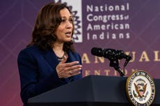 Harris says US must face up to its ‘shameful past’ with tribal nations