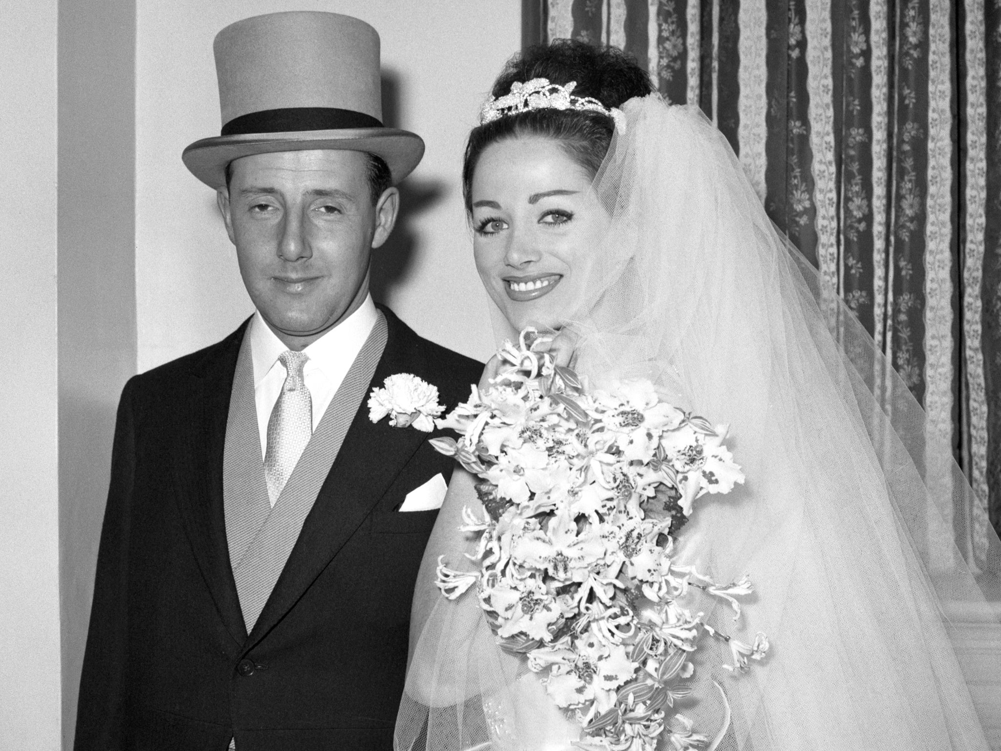 Collins at 22, marrying her first husband, Wallace Austin