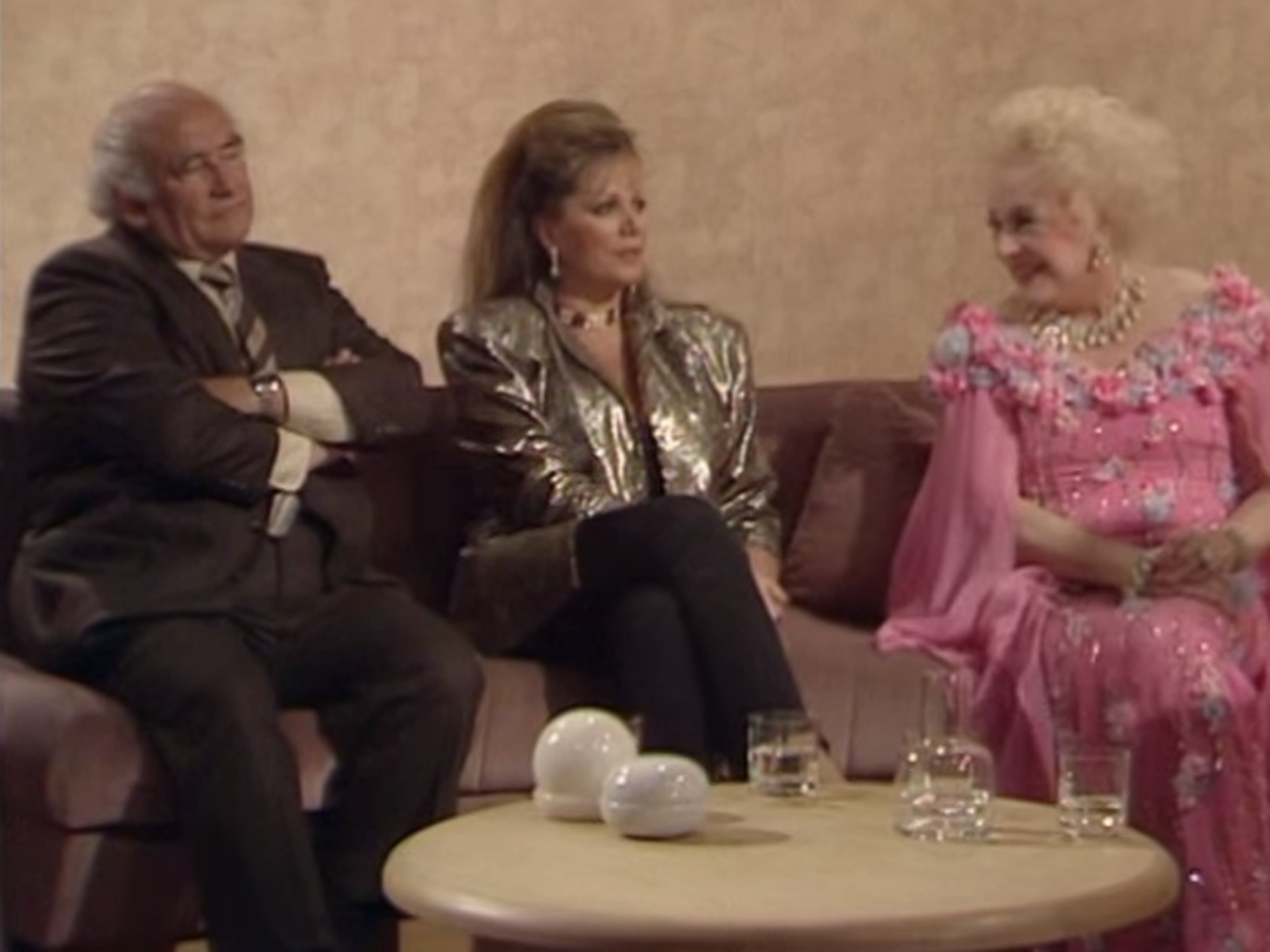 Barbara Cartland and Jackie Collins on ‘Wogan’, July 1987