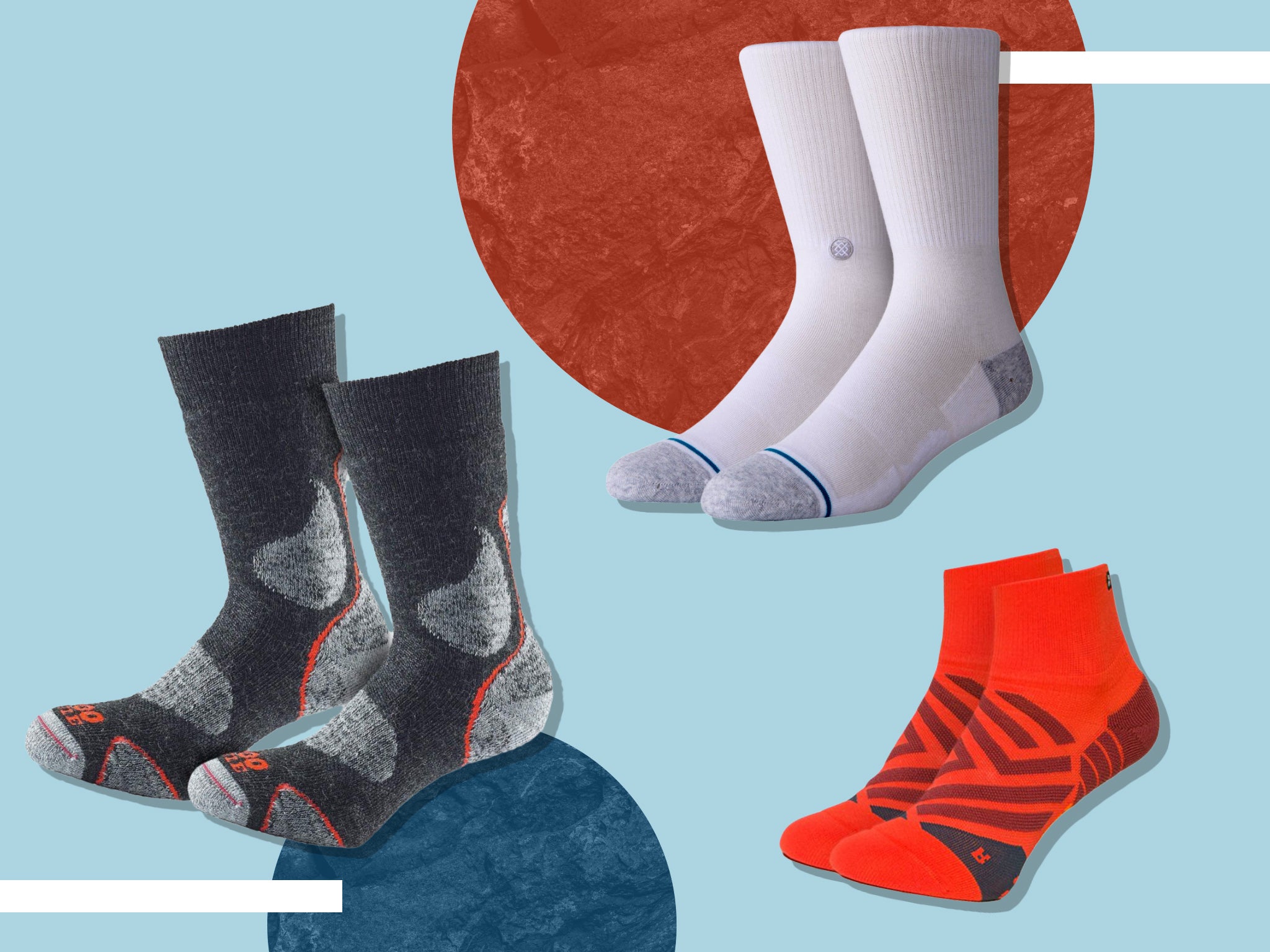 A good pair of socks will be comfortable on all parts of your feet – all the way from your ankles to your toes