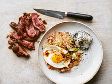 Steak, eggs and kimchi fried rice is a satisfying 10-minute meal