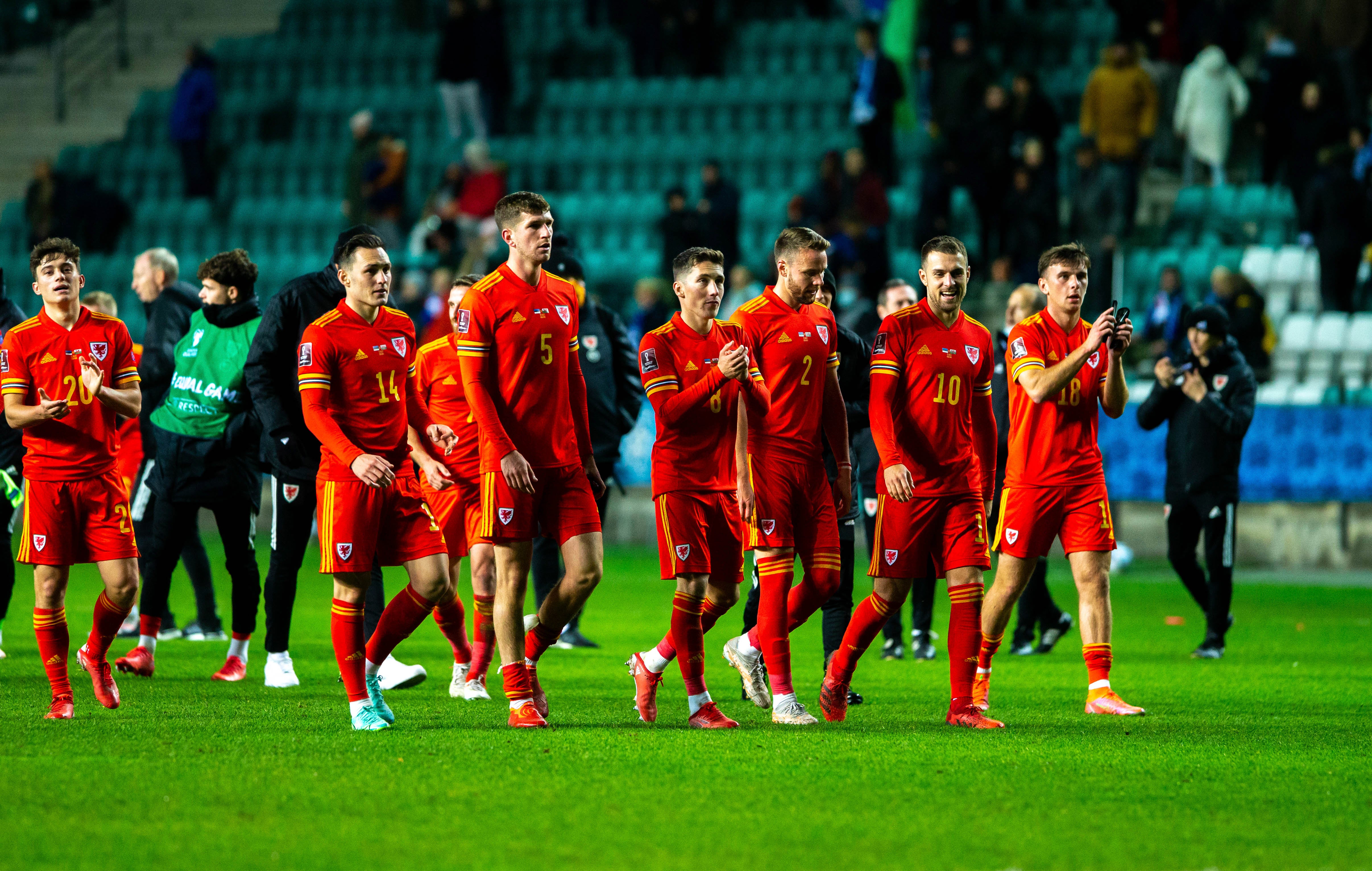 Wales are in a battle for second – but their play-off place is already all-but guaranteed (Raul Mee/AP)