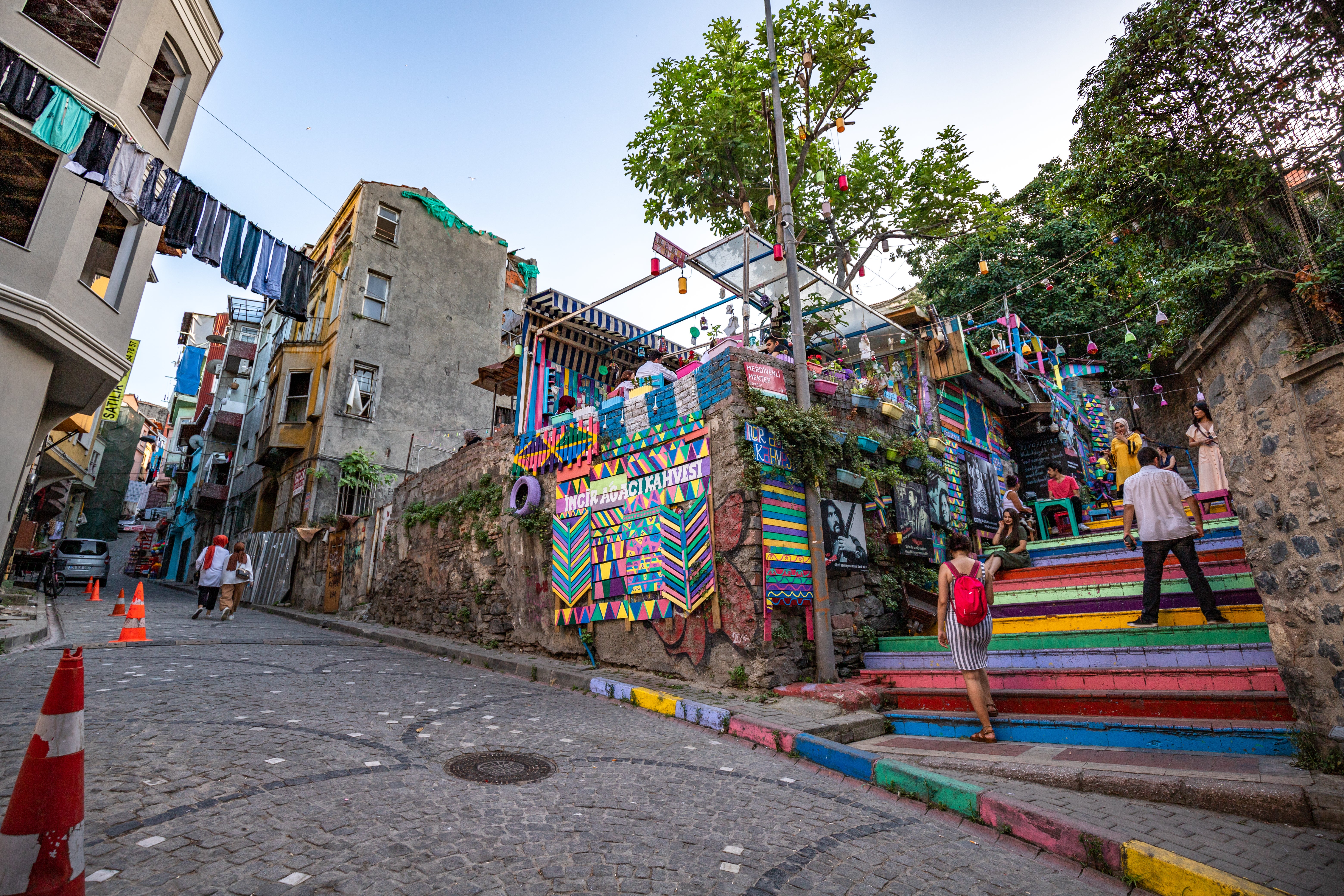 Brightly painted neighbourhood Balat