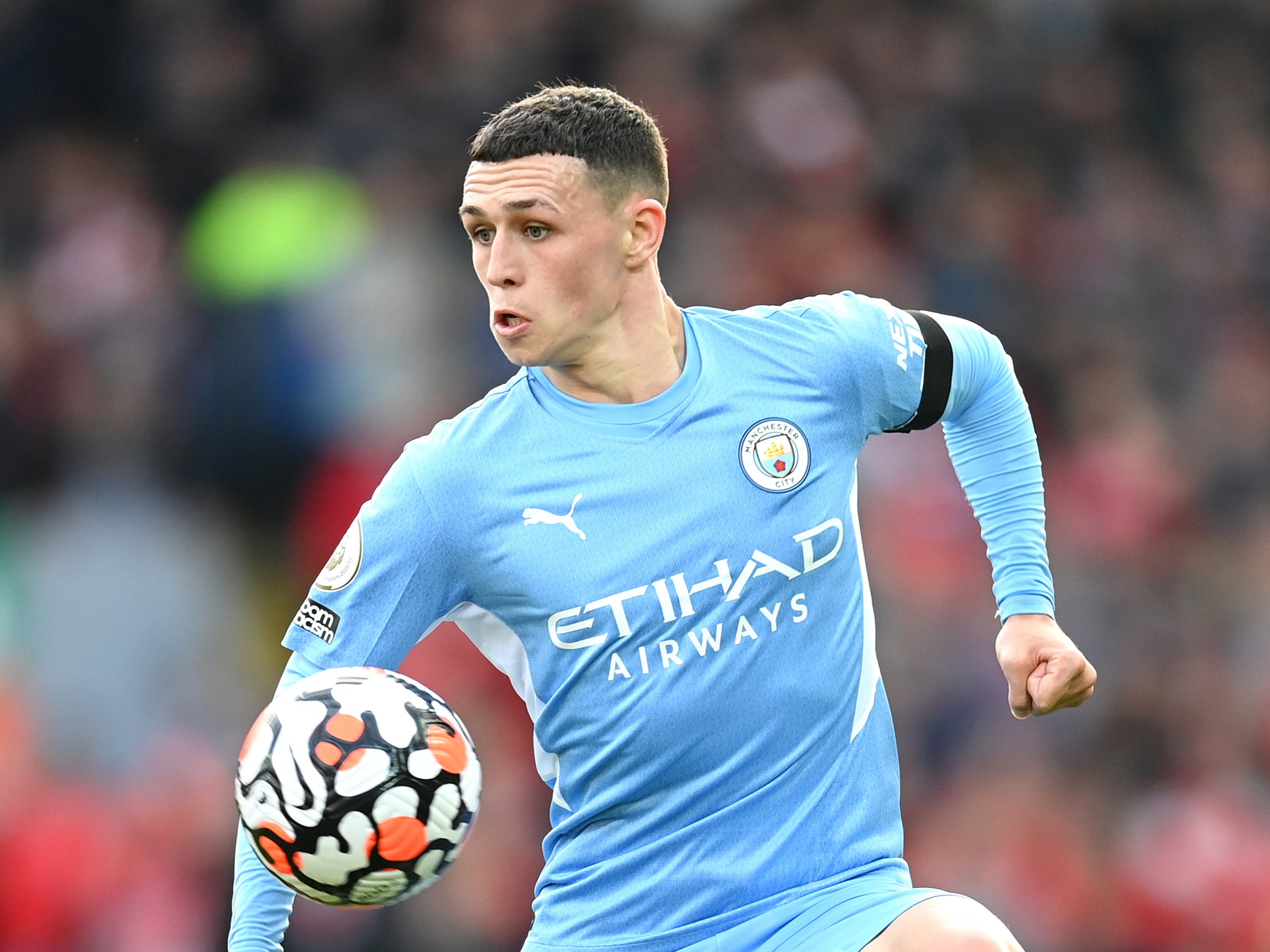 Manchester City midfielder Phil Foden