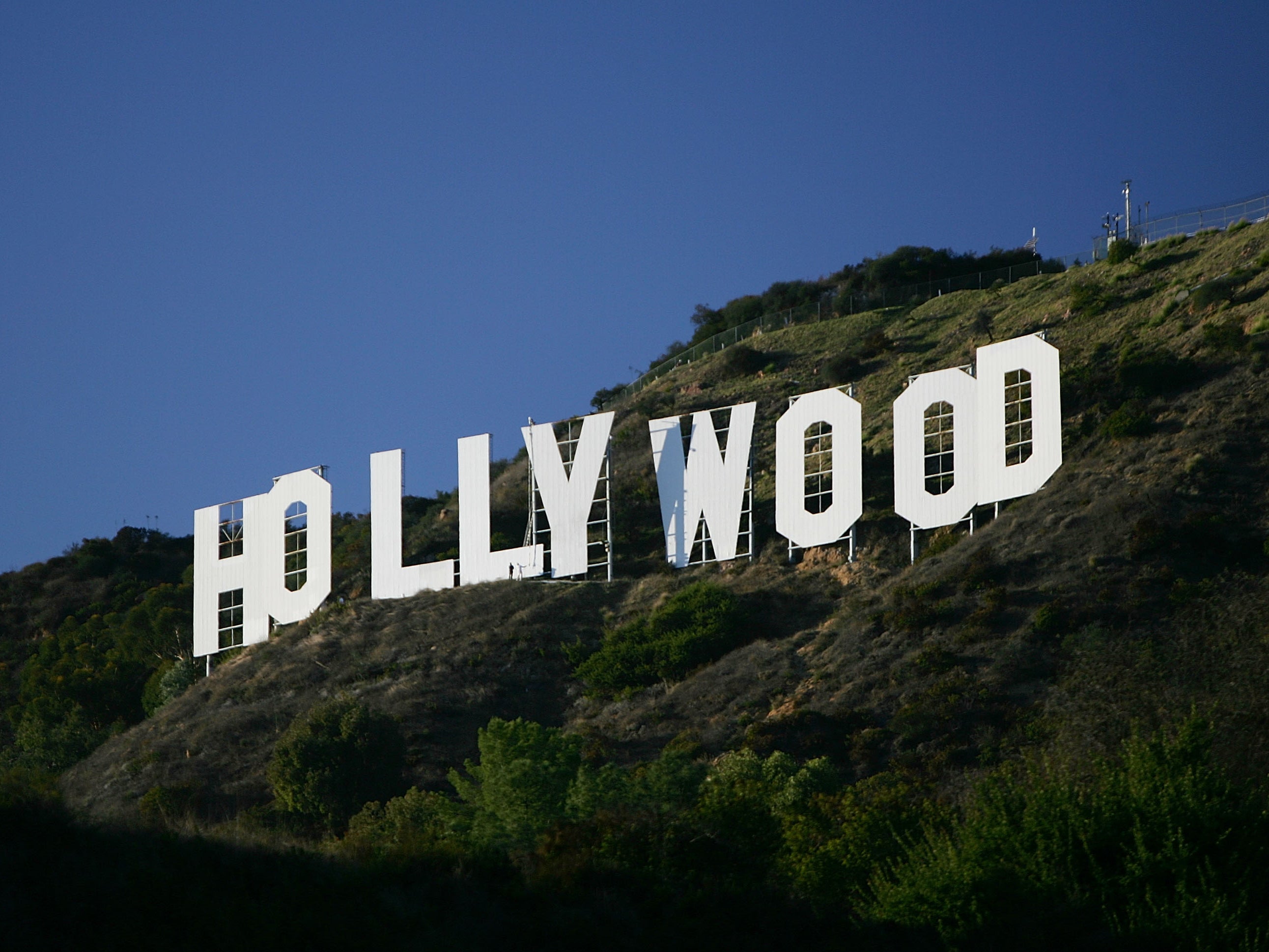 The Hollywood sign in Los Angeles, California