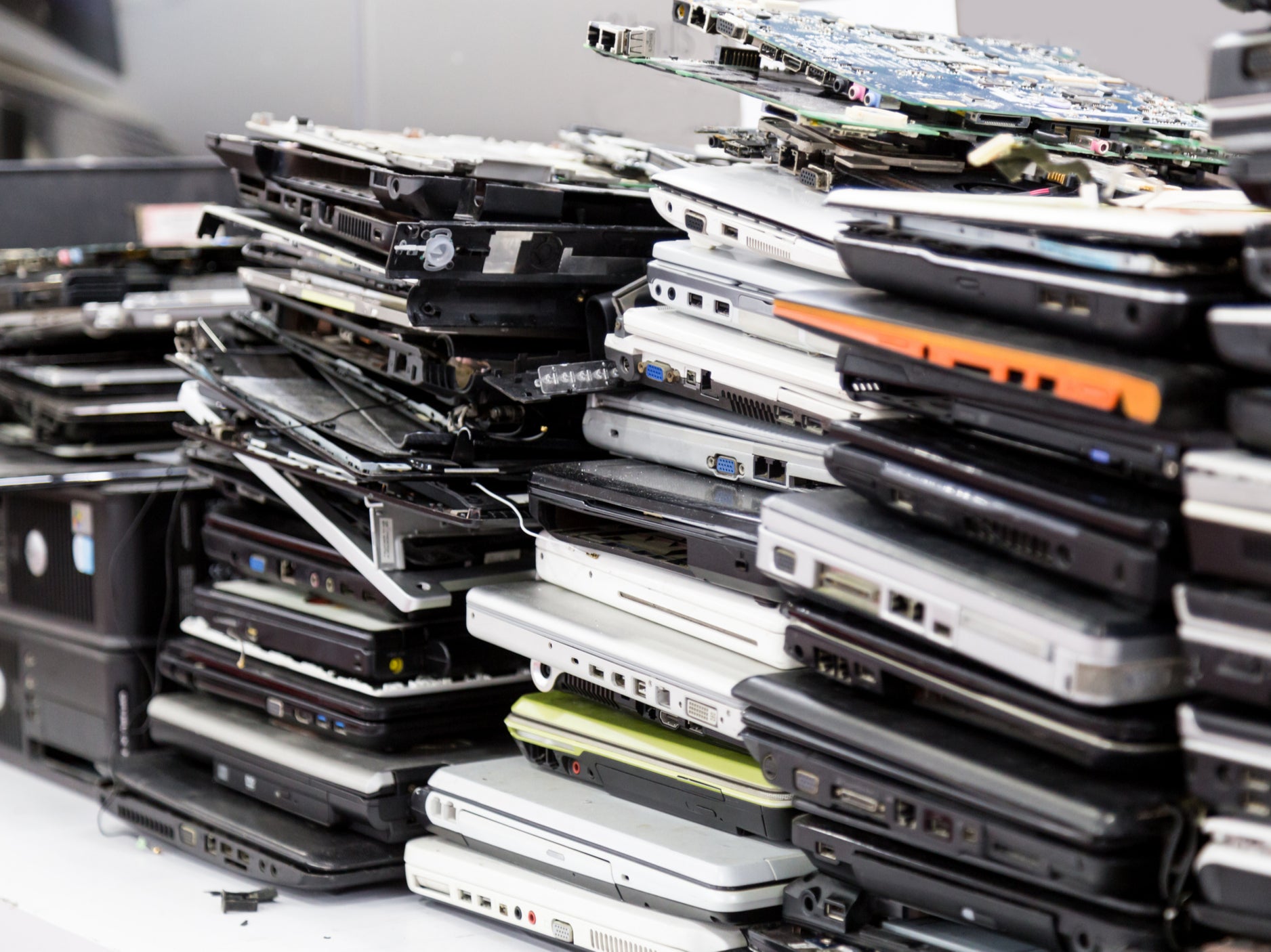 Each tonne of electronic waste that goes unrecycled has a carbon footprint of two tonnes