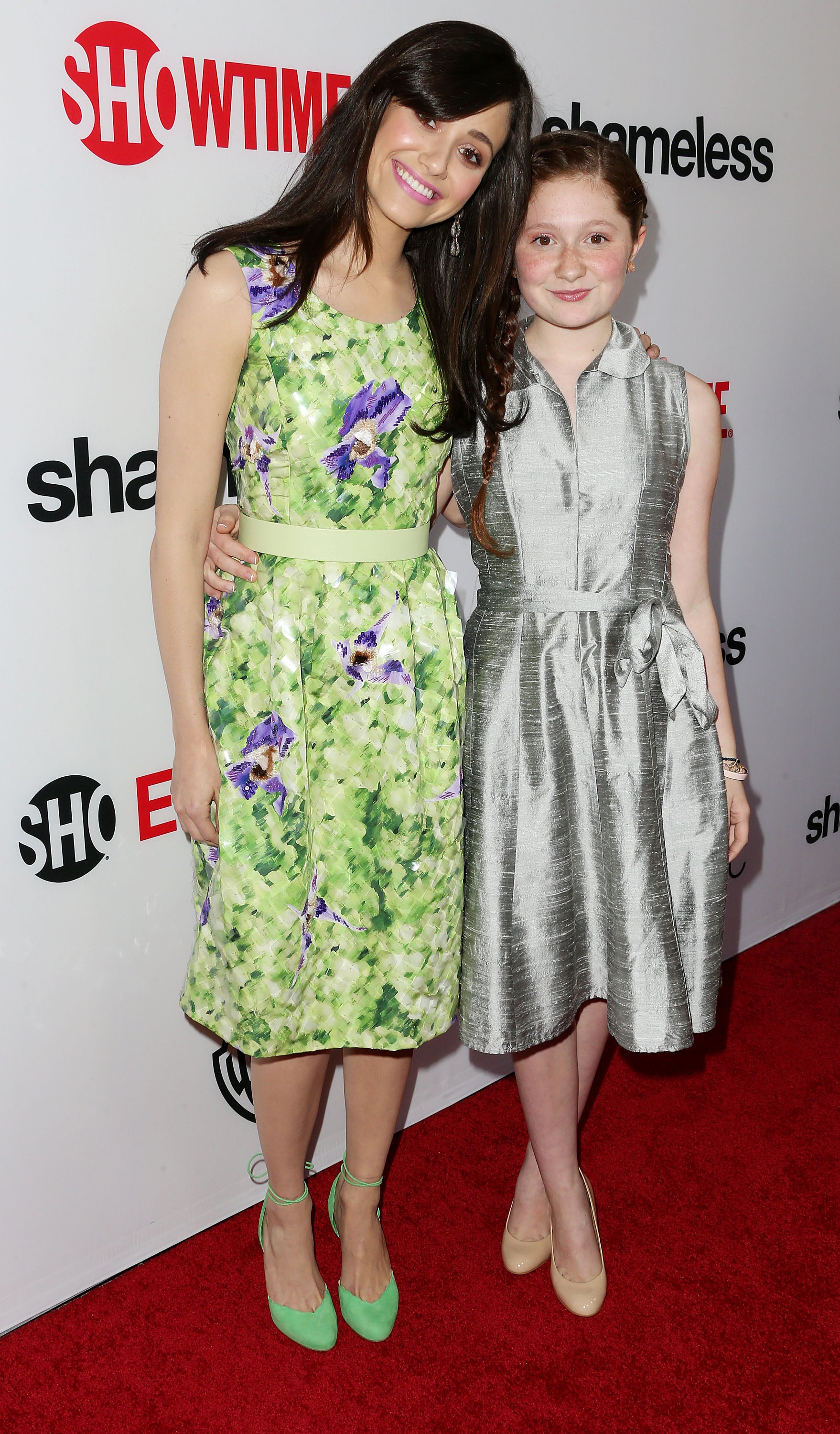 Emmy Rossum and Emma Kenney at the screening and panel discussion with Showtime’s ‘Shameless’ in 2013