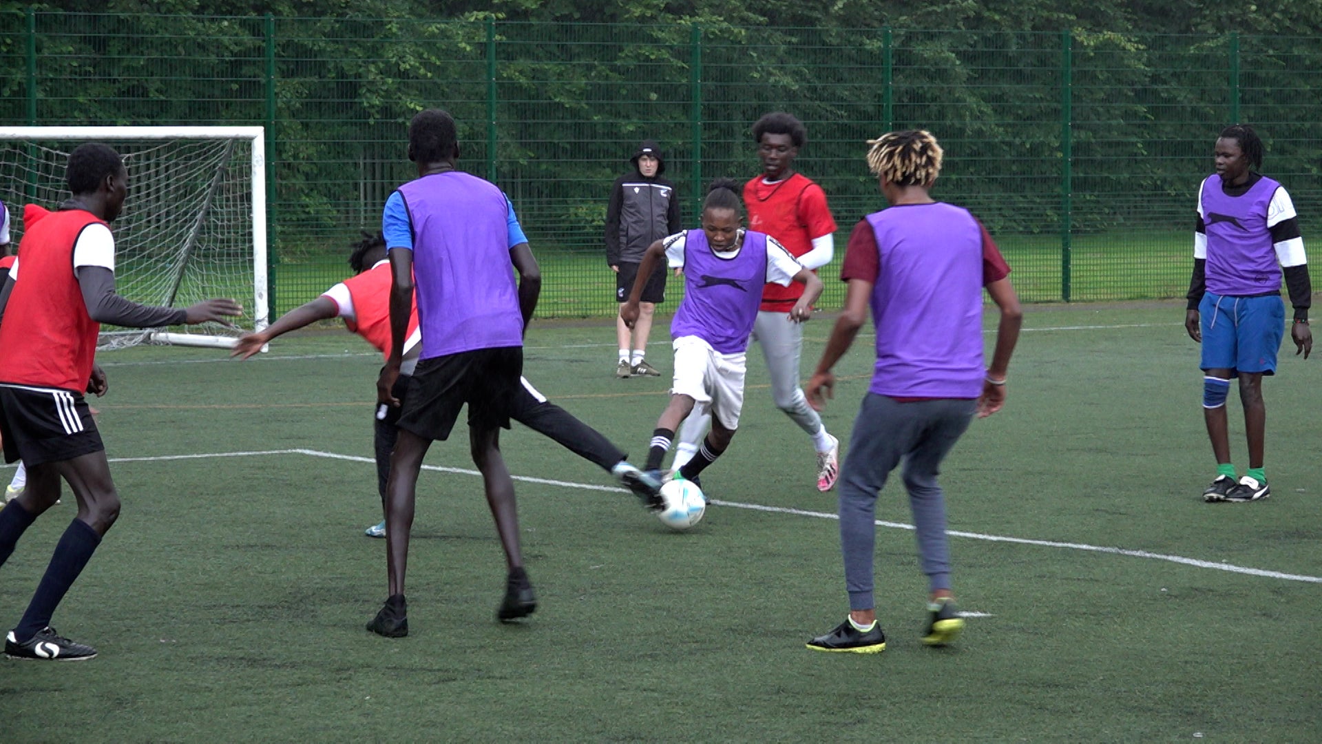 Scunthorpe United Community Trust’s coaching programme for refugees was hugely successful (Rich McCarthy/PA)