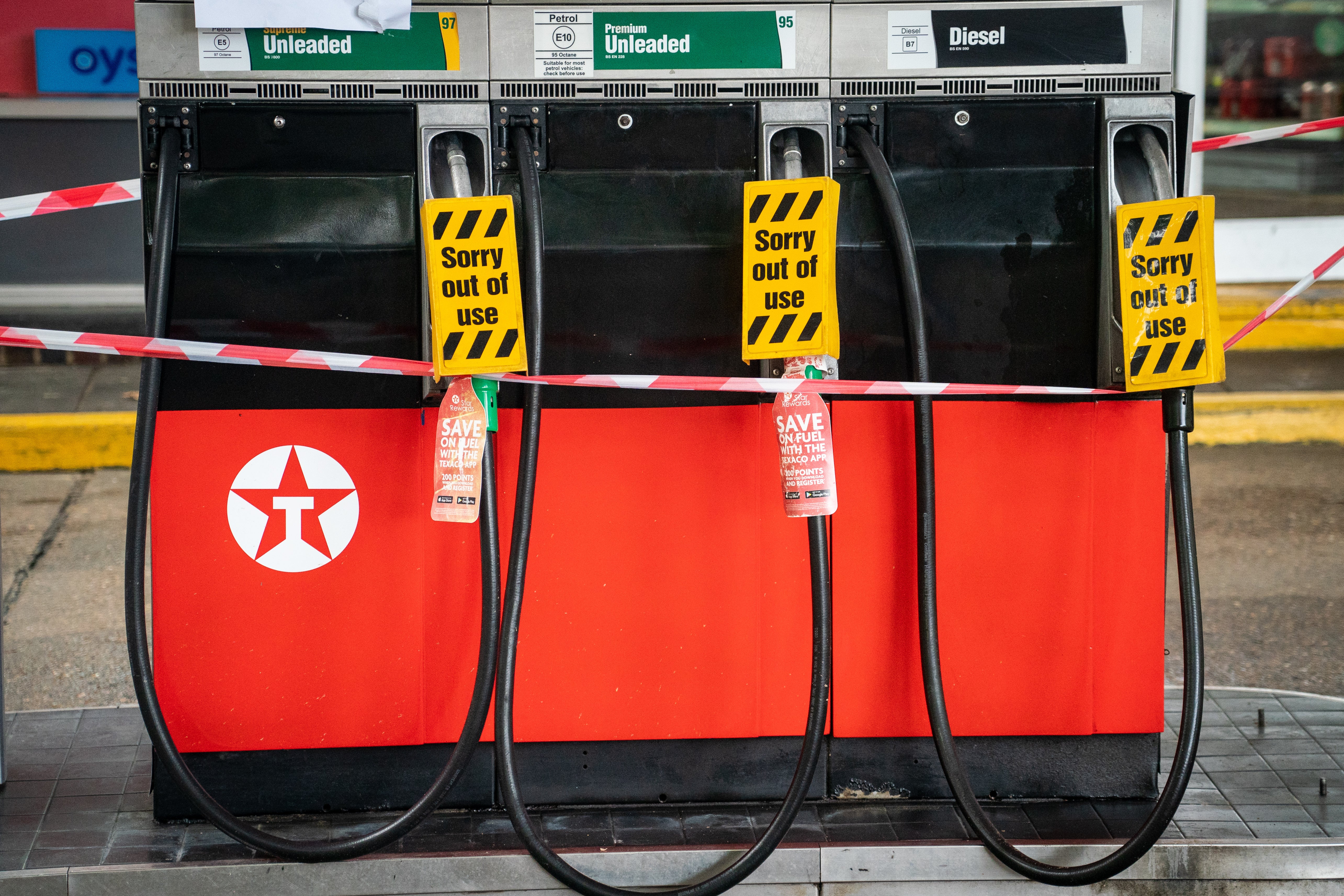 Fuel supplies at petrol stations in London and the South East remain lower than the rest of Britain (Dominic Lipinski/PA)