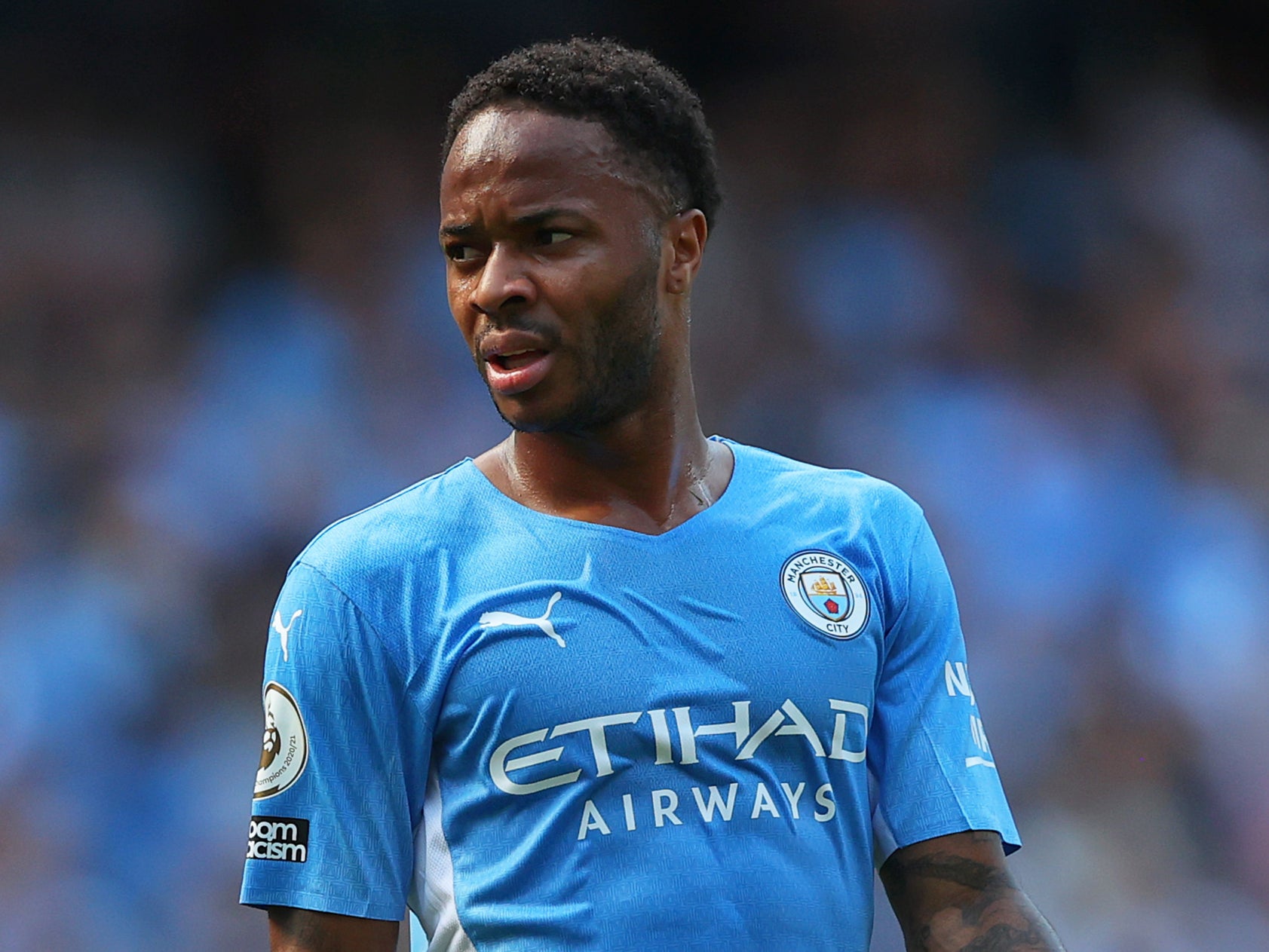 Manchester City forward Raheem Sterling