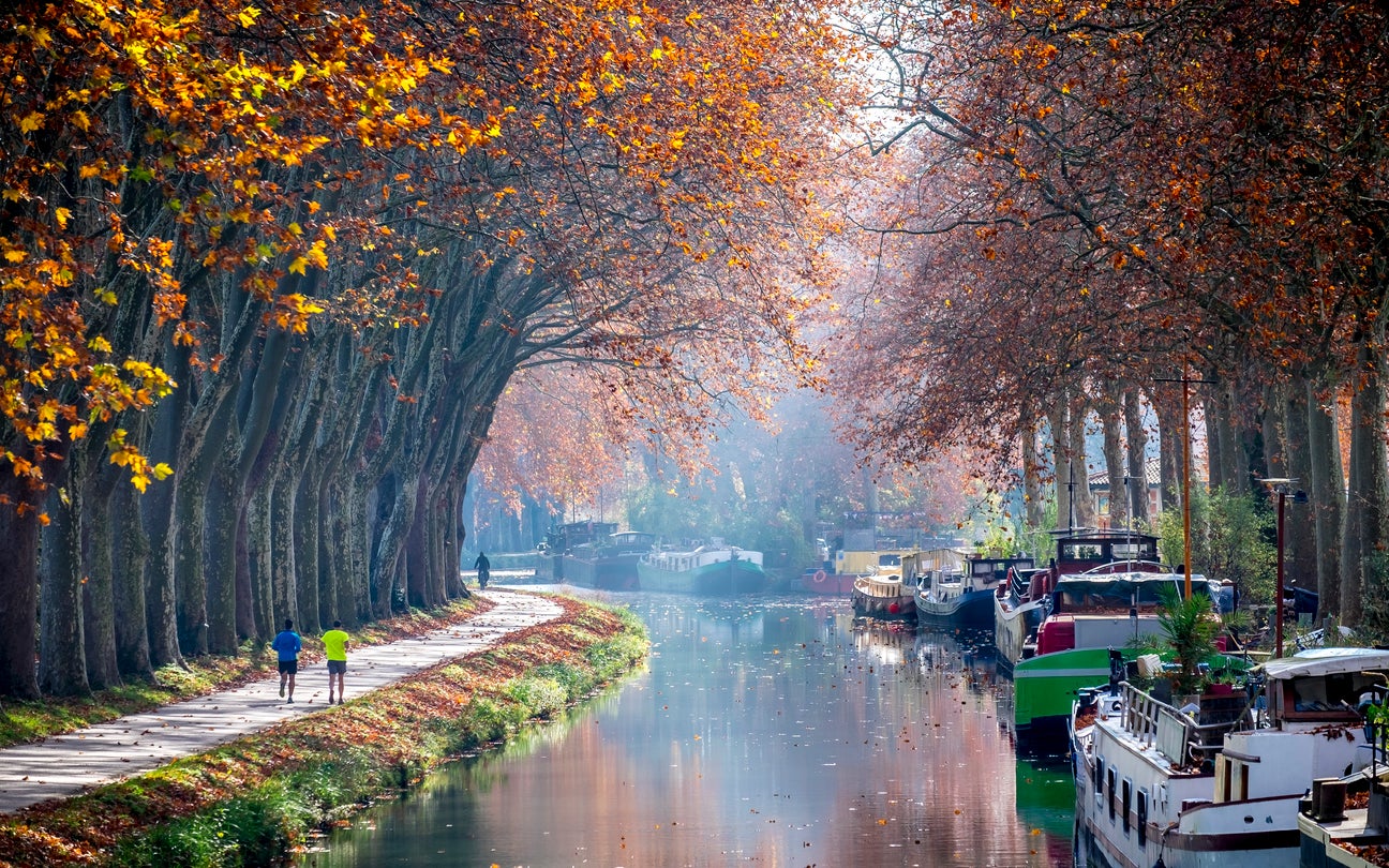 The Canal du Midi near Toulouse in autumn