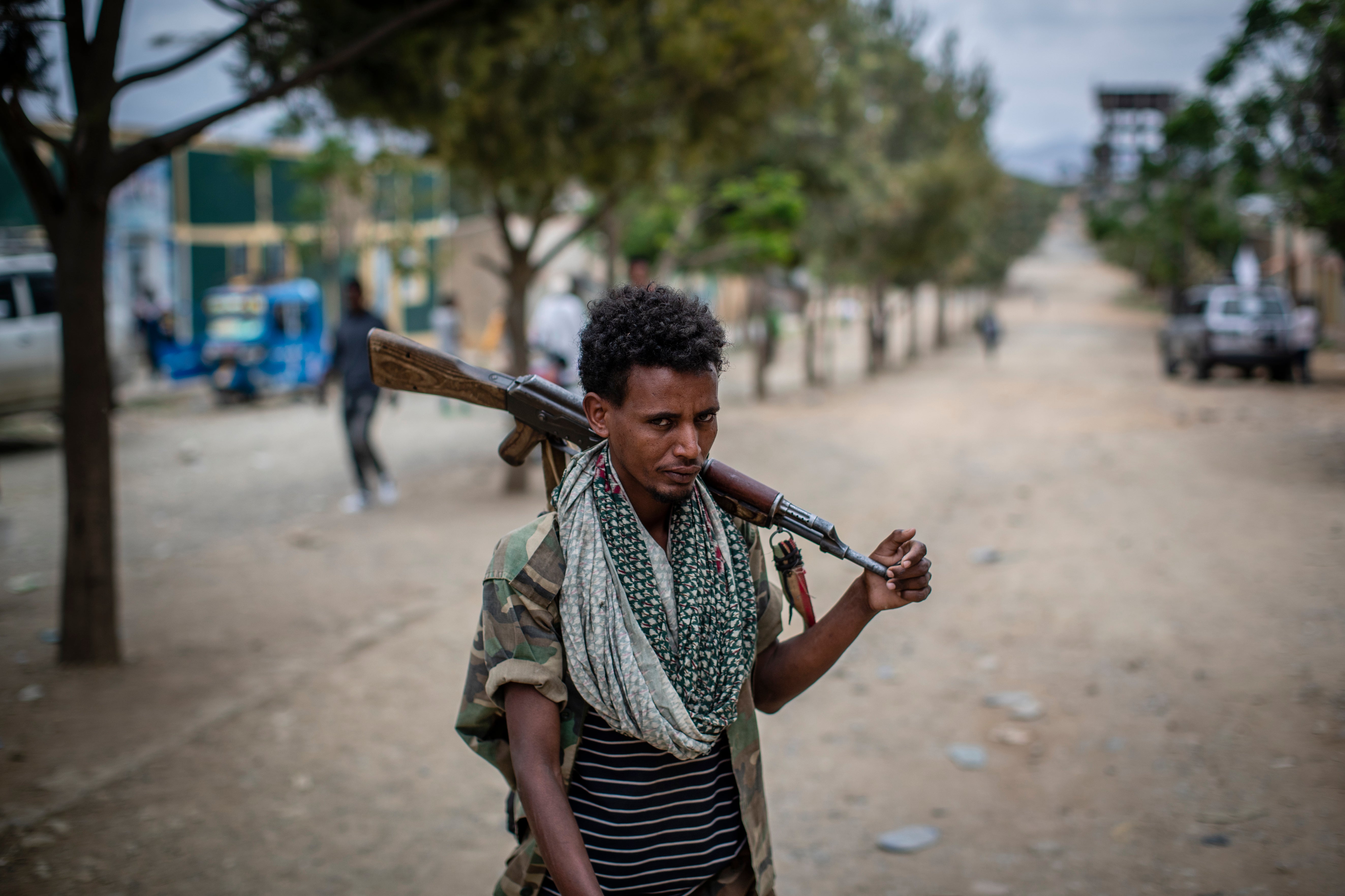 A fighter loyal to the Tigray People’s Liberation Front (TPLF)