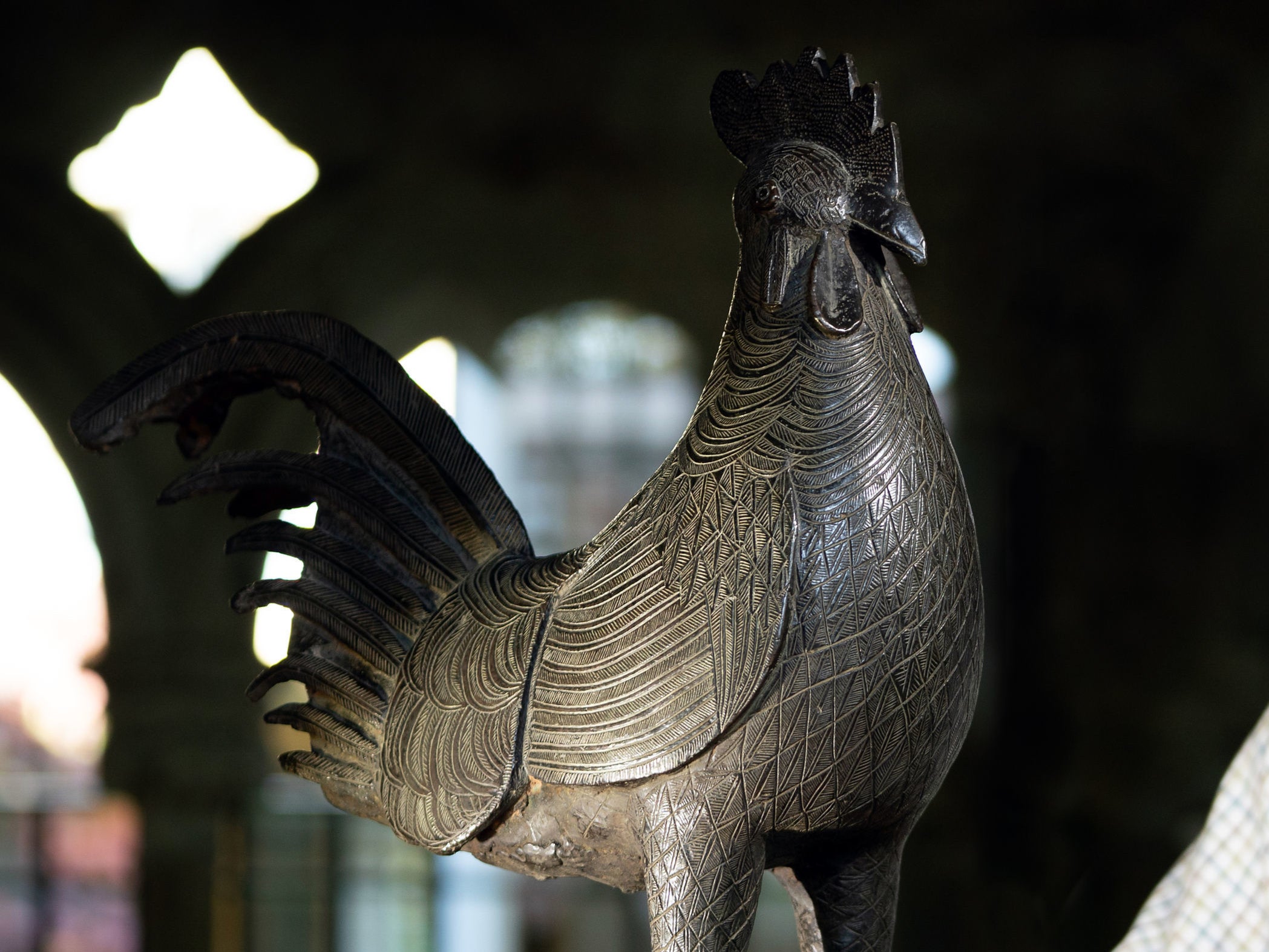 The Benin bronze statue at Jesus College, University of Cambridge, will be returned to Nigeria this month.