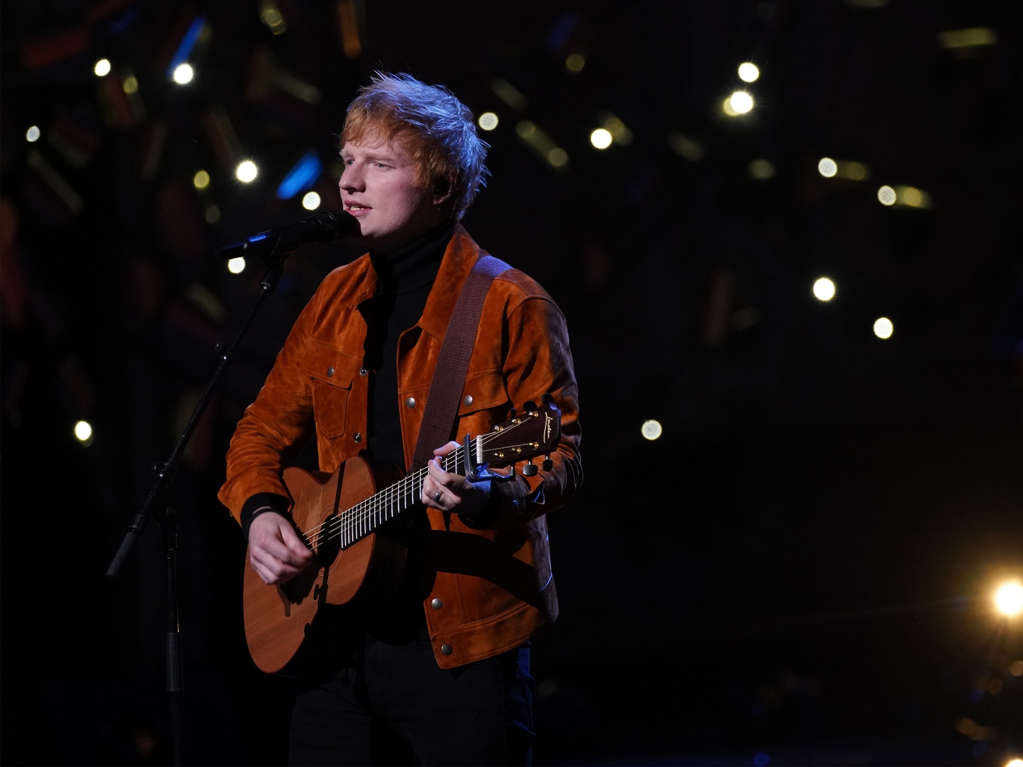 Ed Sheeran performed his new single “Visiting Hours” during the Earthshot Prize ceremony