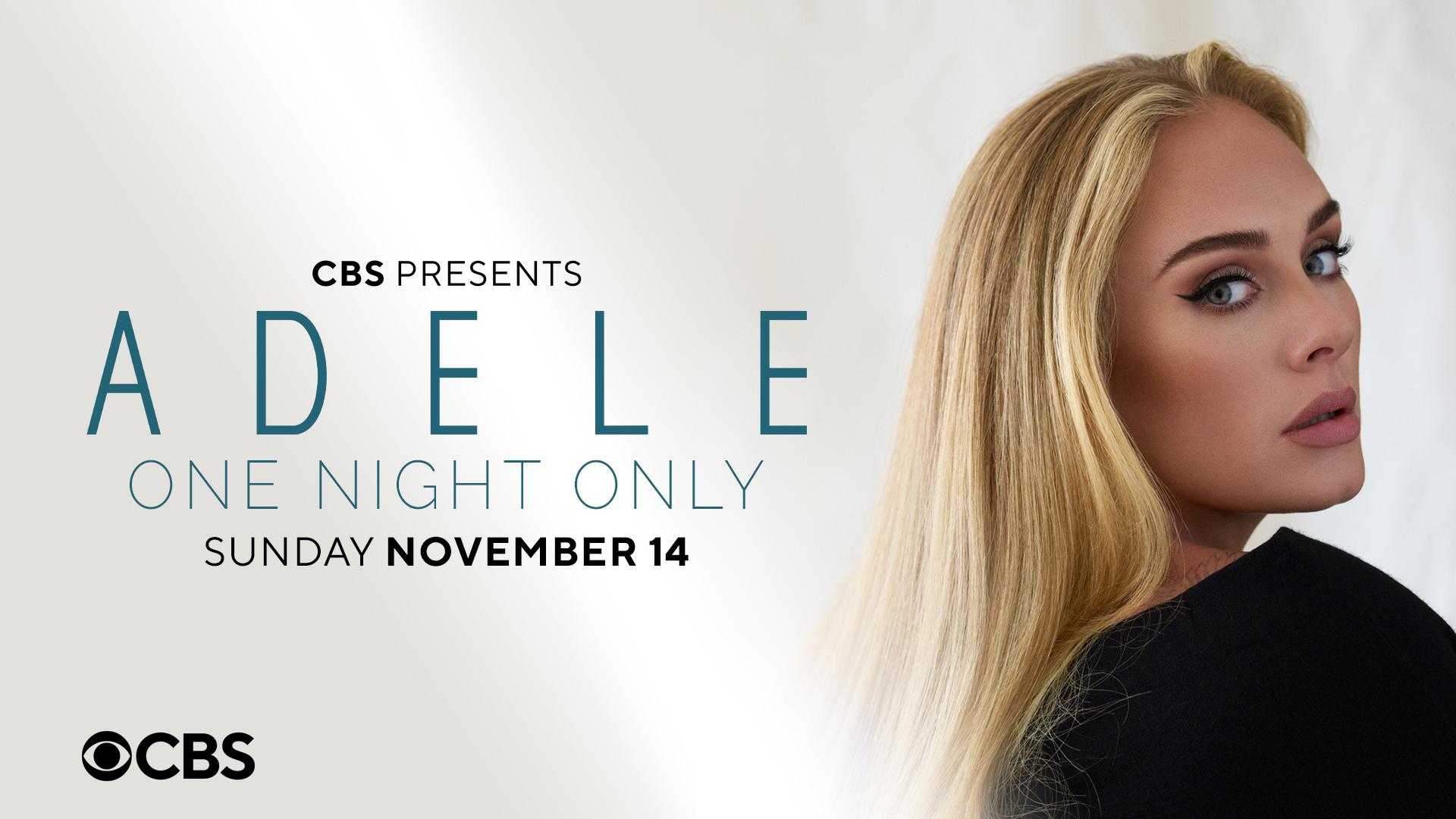 CBS will broadcast a two-hour special with Adele