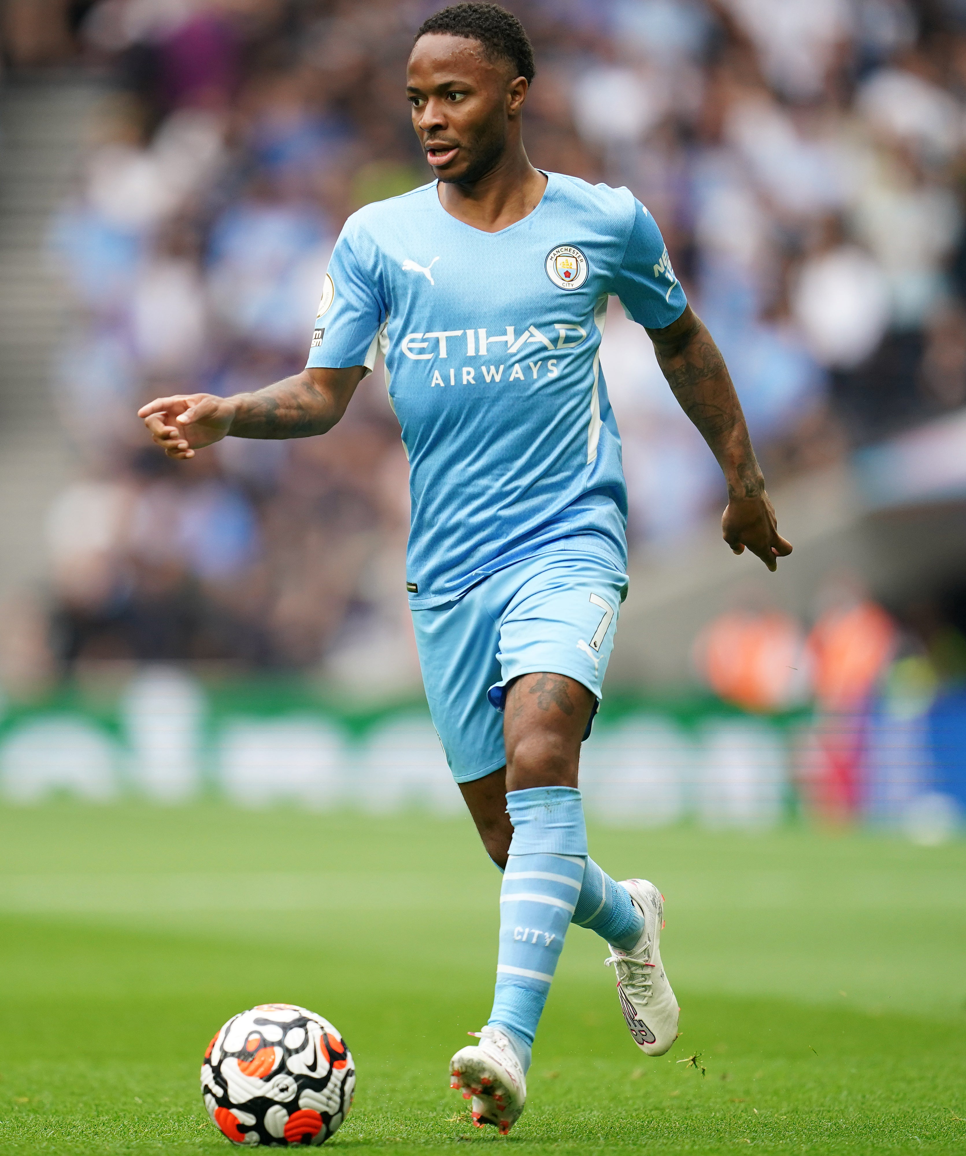 Manchester City’s Raheem Sterling (Nick Potts/PA)