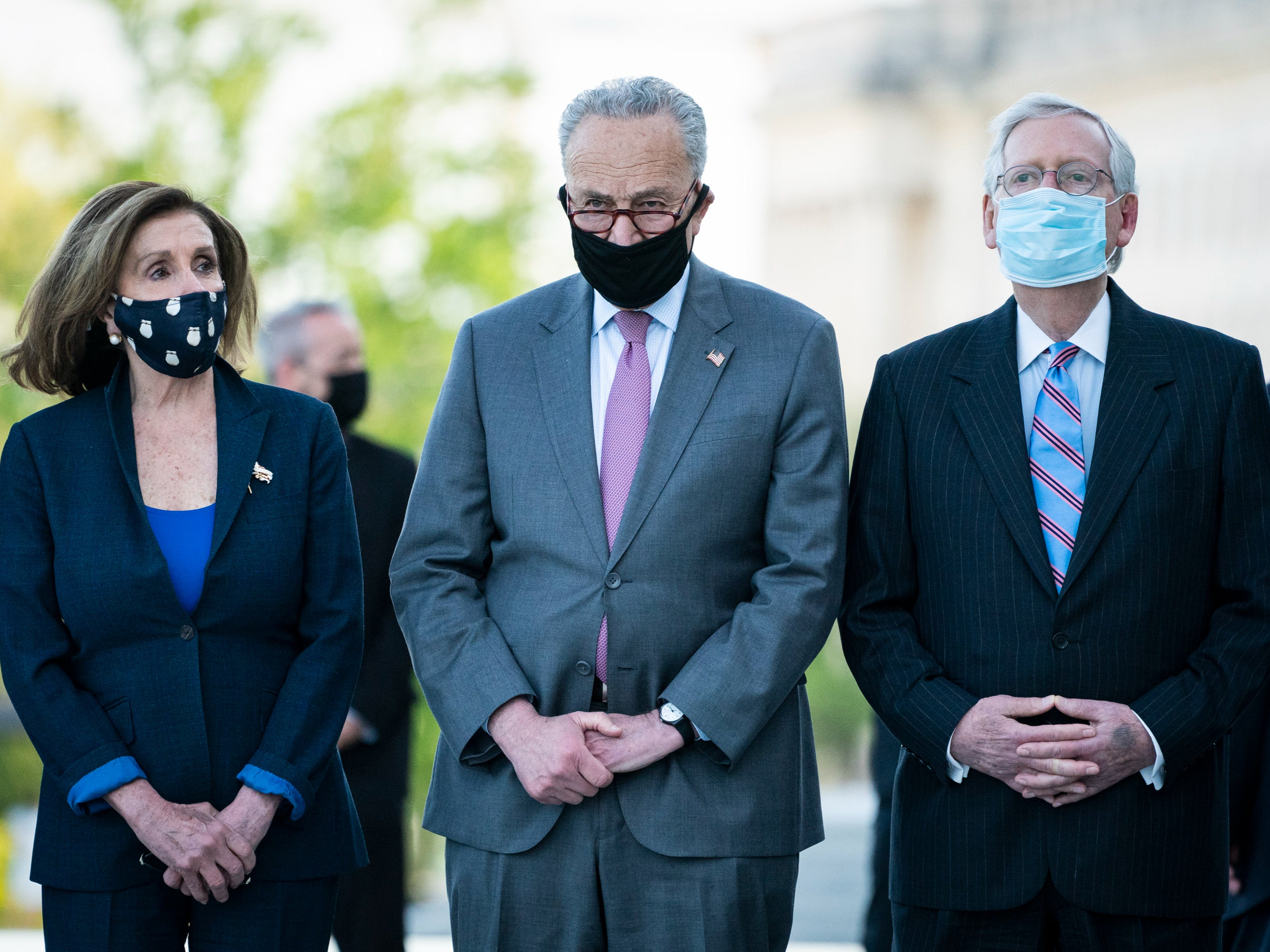 Nancy Pelosi, Chuck Schumer and Mitch McConnell