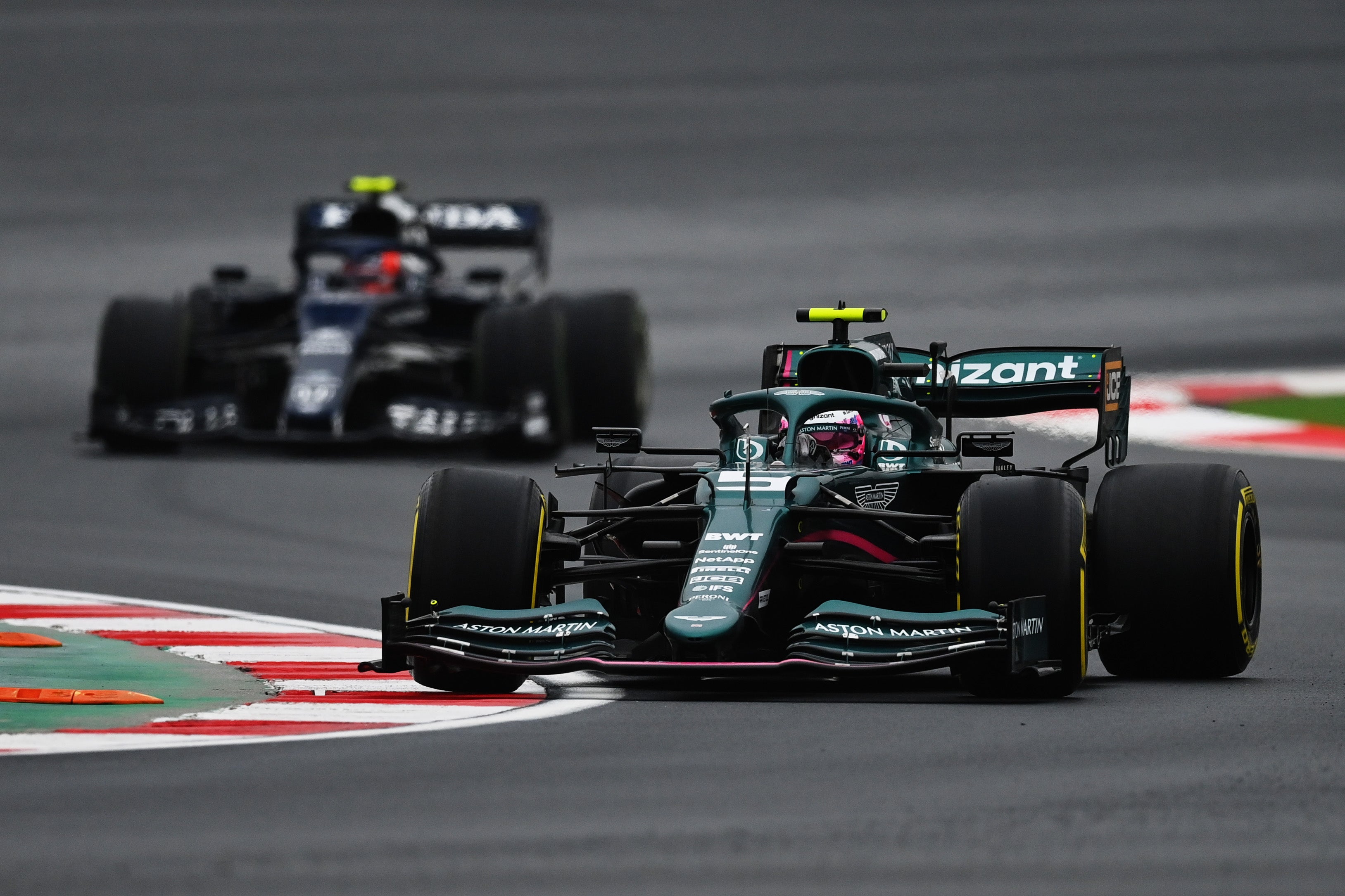 Sebastian Vettel during the Turkish Grand Prix at Intercity Istanbul Park