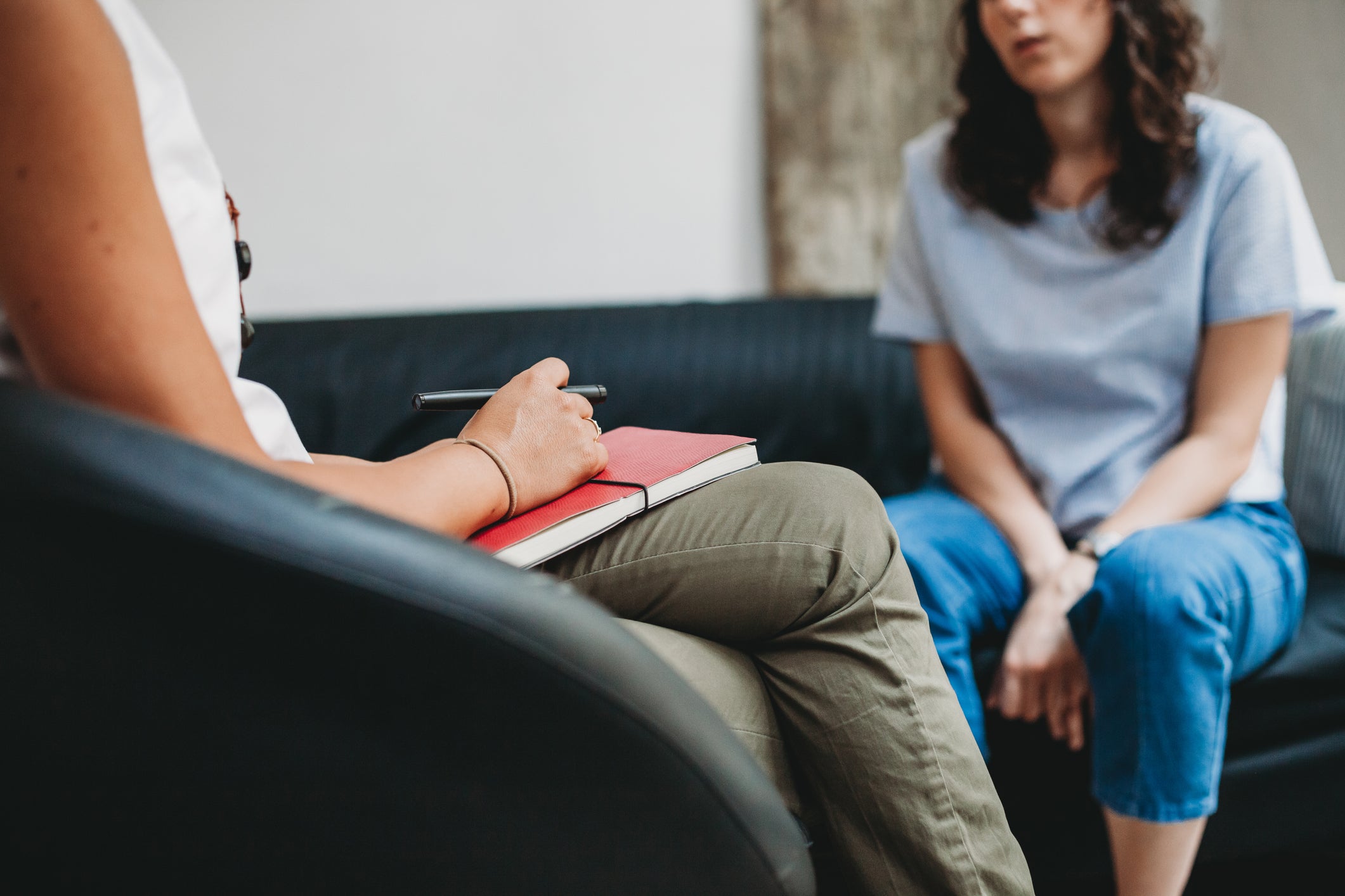 A person attends a counselling session