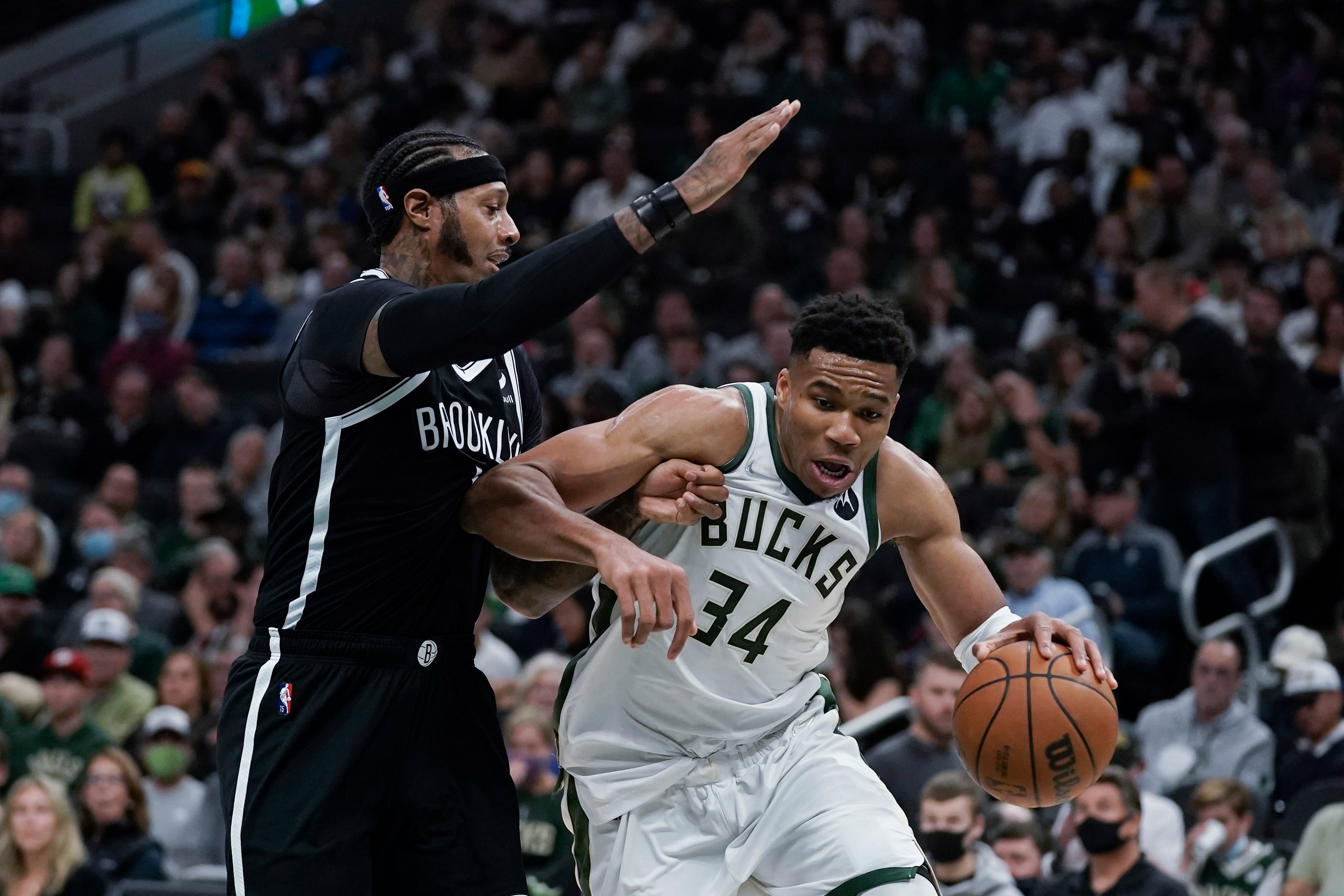 Milwaukee Bucks’ Giannis Antetokounmpo (Morry Gash/AP)