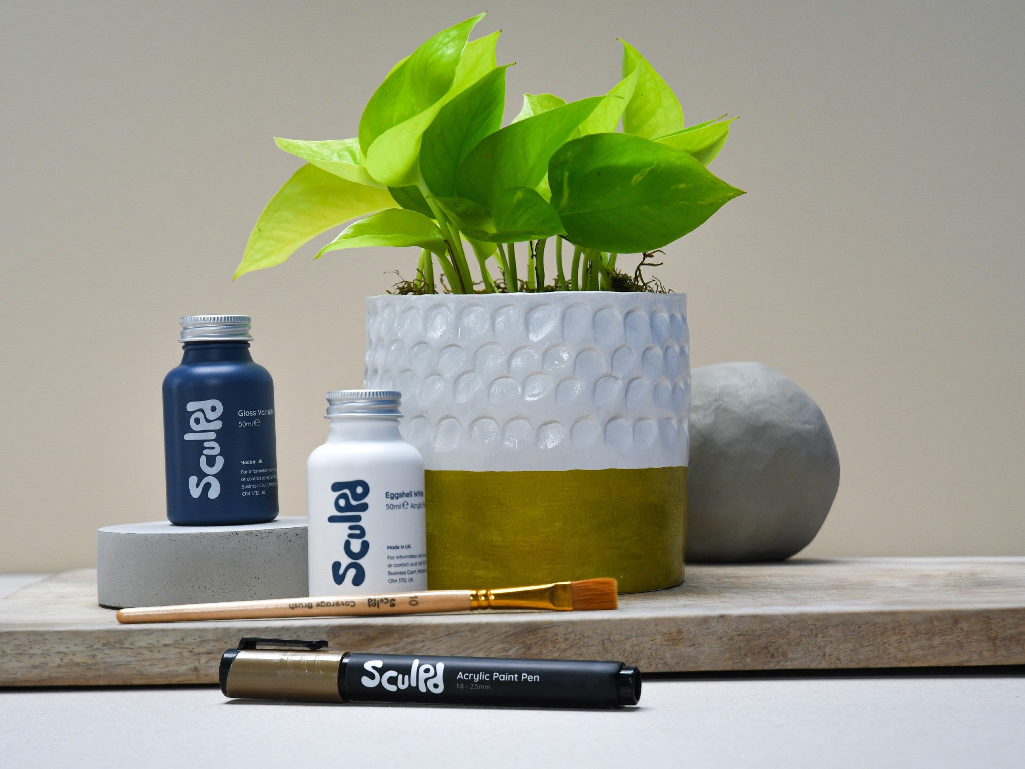 Sculpd x Bloom & Wild festive plant pot making kit indybest