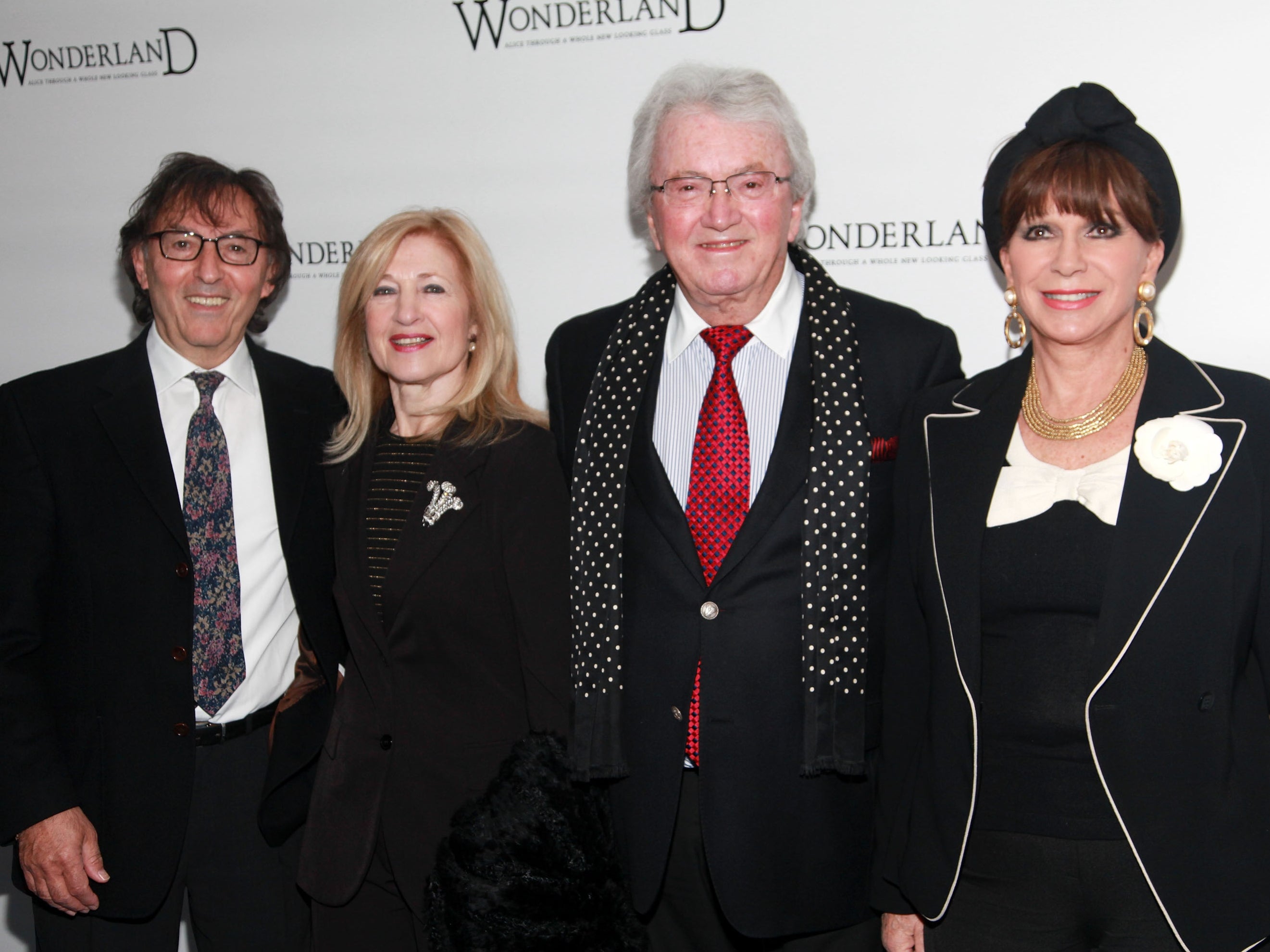 Don Black, Shirley Black, Leslie Bricusse and Evie Bricusse attend the Broadway opening night of ‘Wonderland – Alice Through A Whole New Looking Glass’ in New York City in 2011