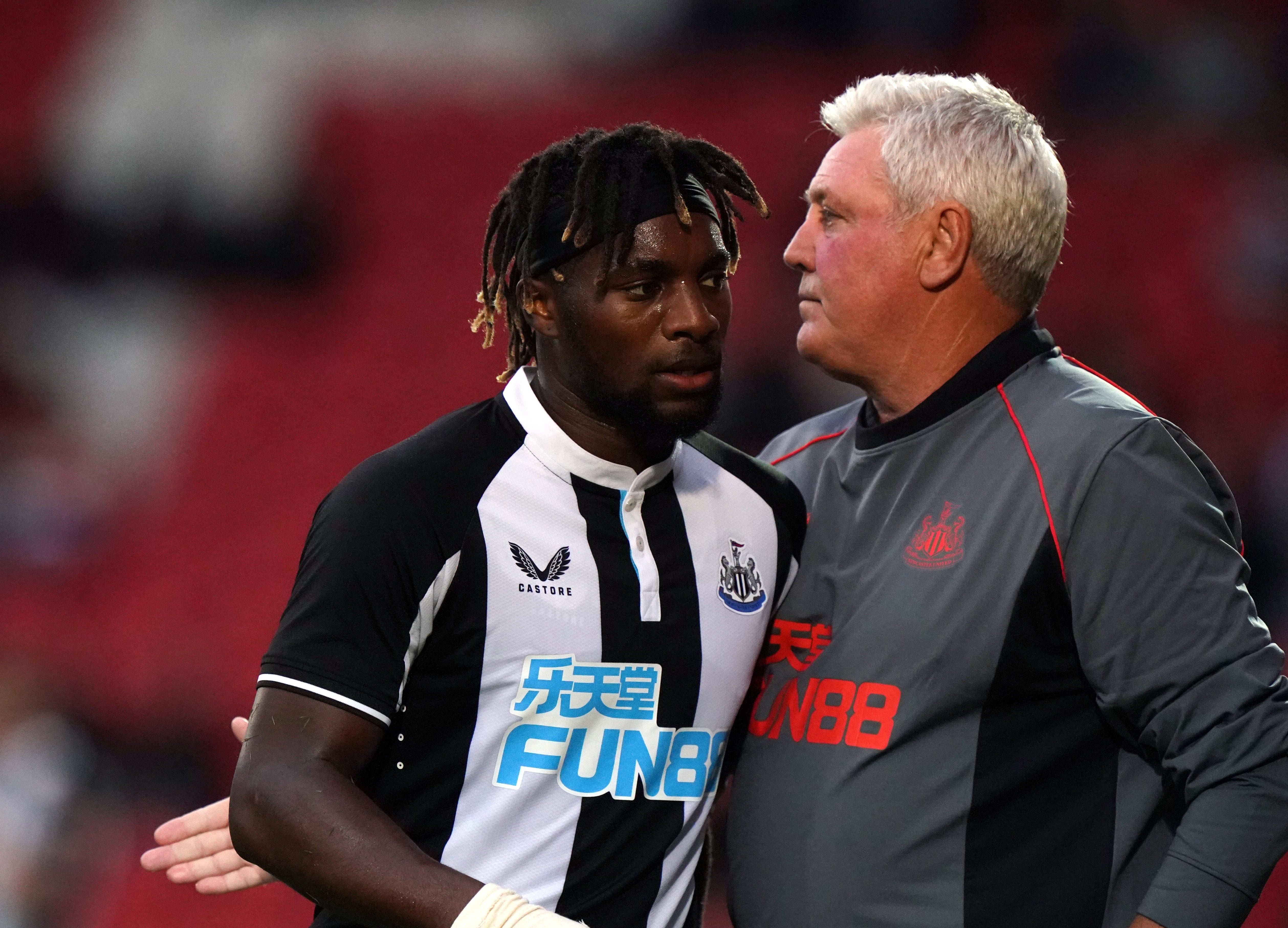 Allan Saint-Maximin paid tribute to Steve Bruce (Tim Goode/PA)