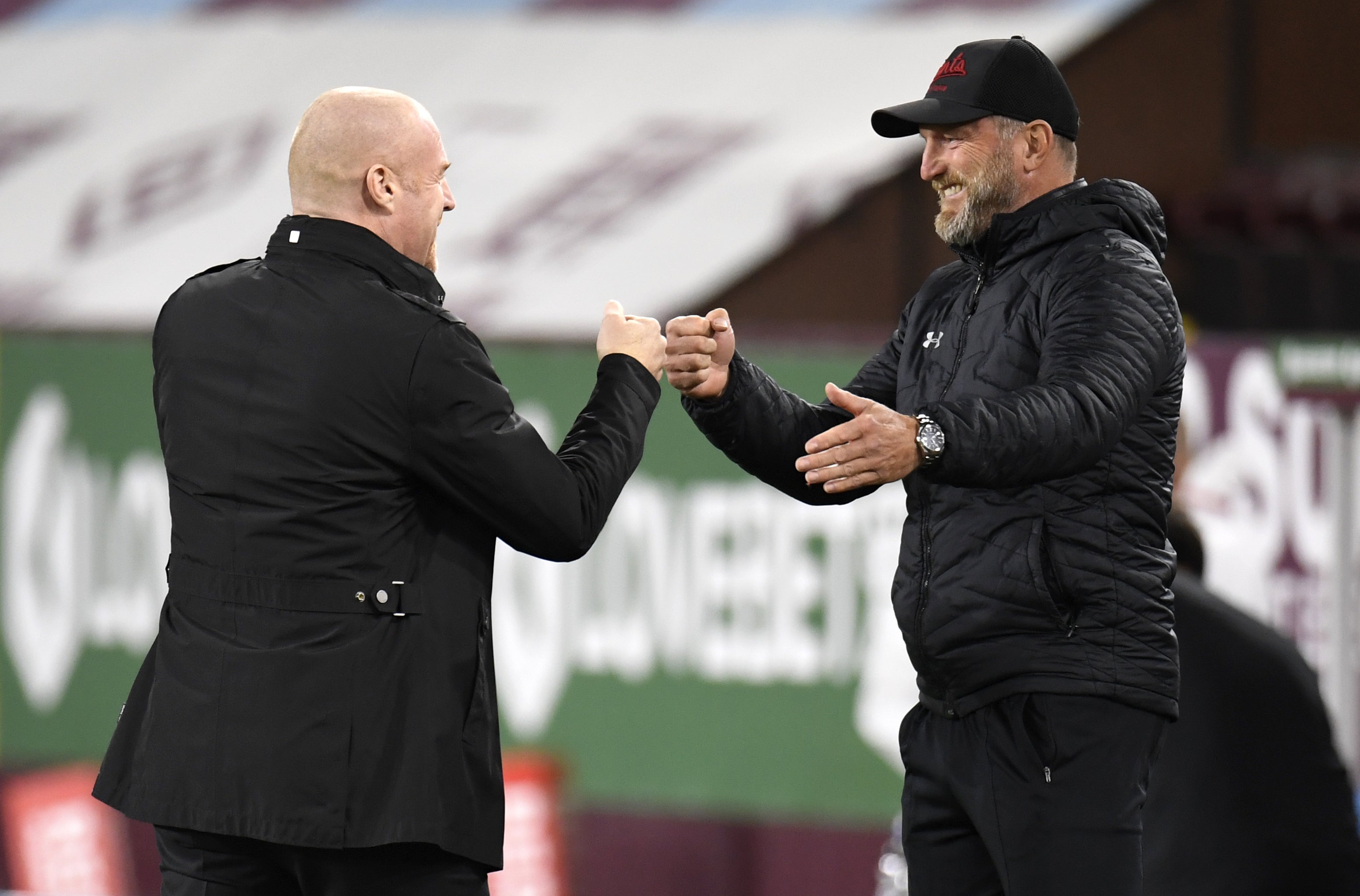 Ralph Hasenhuttl, right, admitted he had previously underestimated Sean Dyche’s Burnley (Peter Powell/PA)