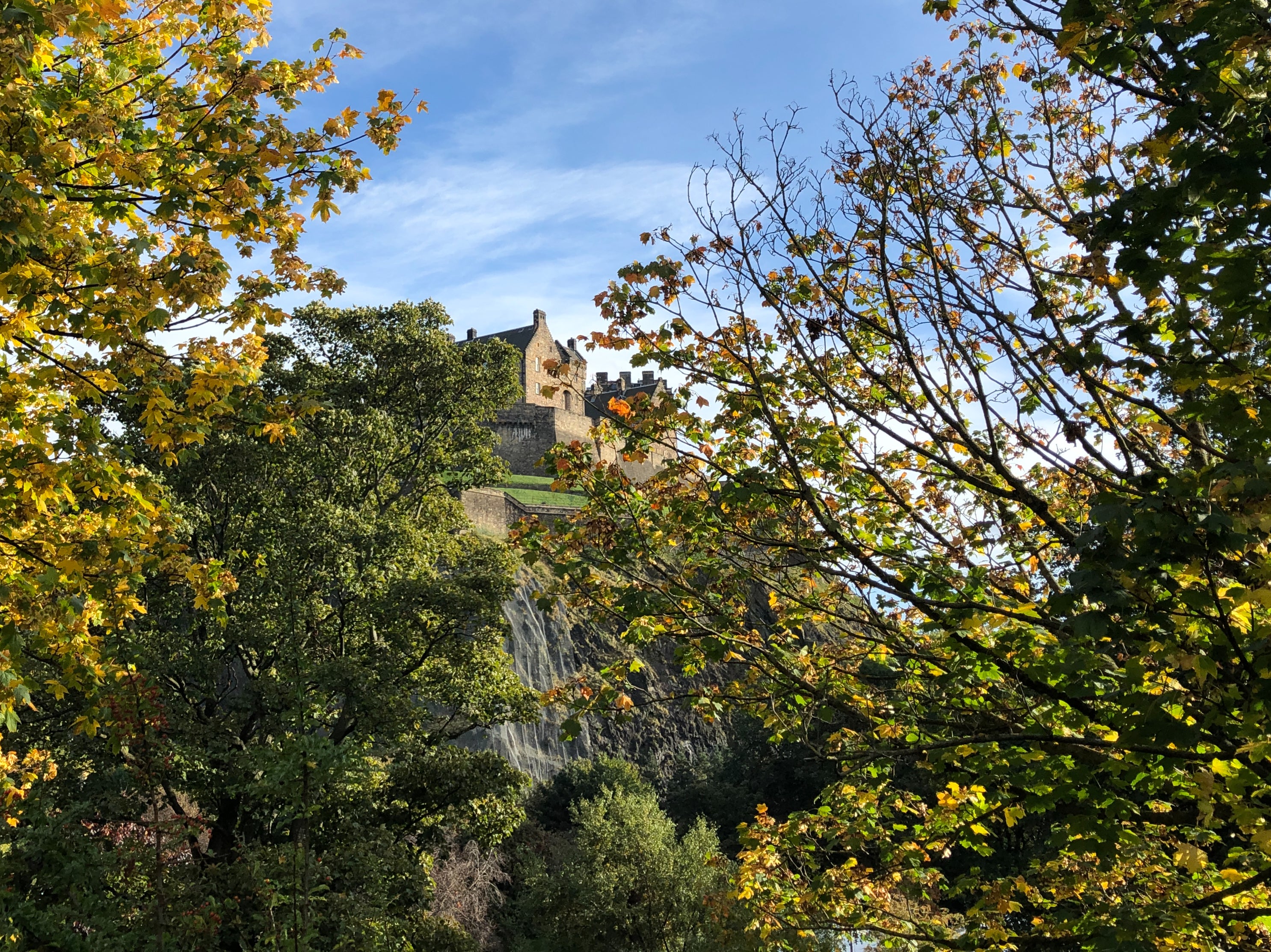 Autumn gold: Edinburgh Castle, Scotland’s leading tourist attraction