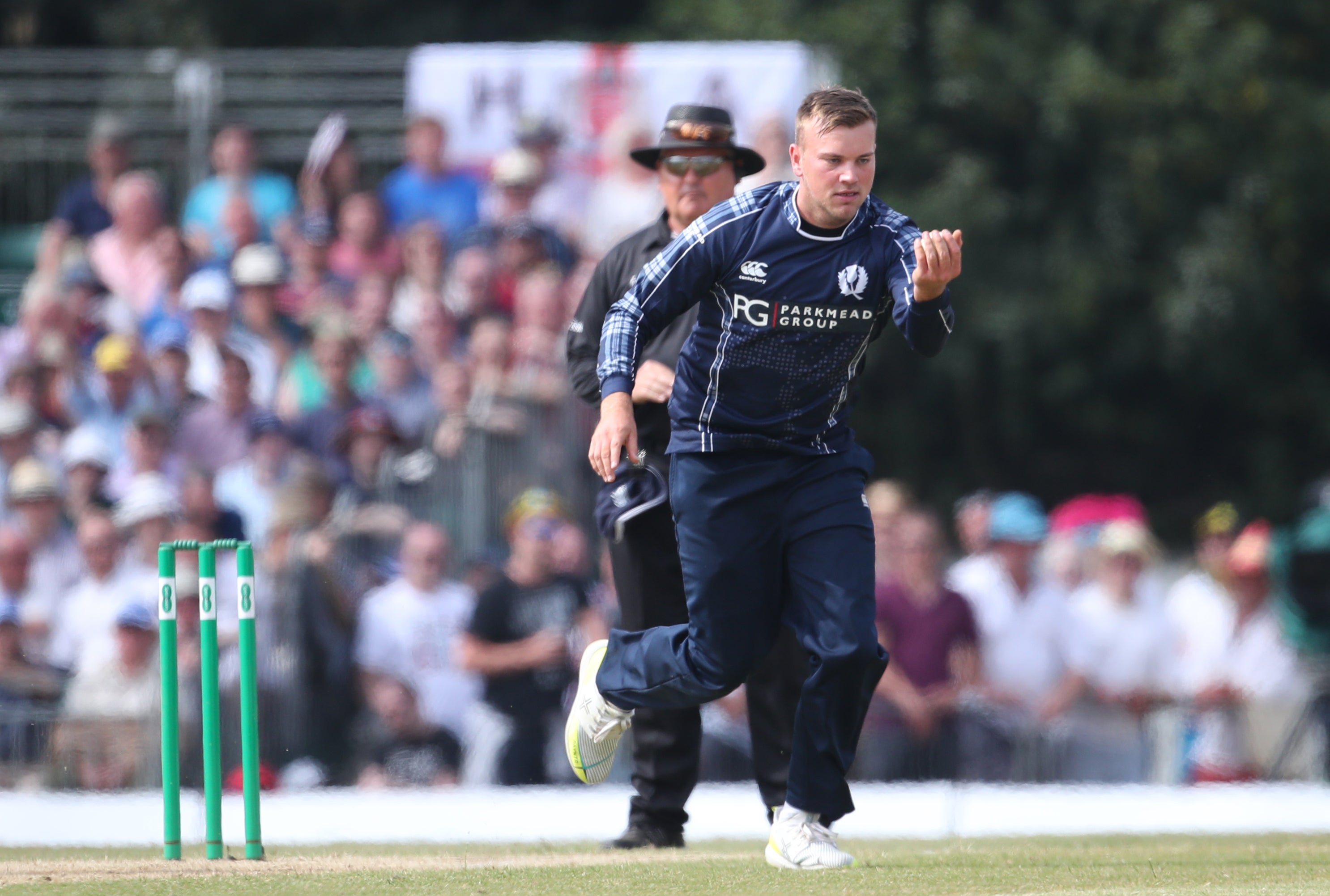 Mark Watt came to prominence when he took three for 55 in Scotland’s shock one-day international win over England in 2018 (Jane Barlow/PA)