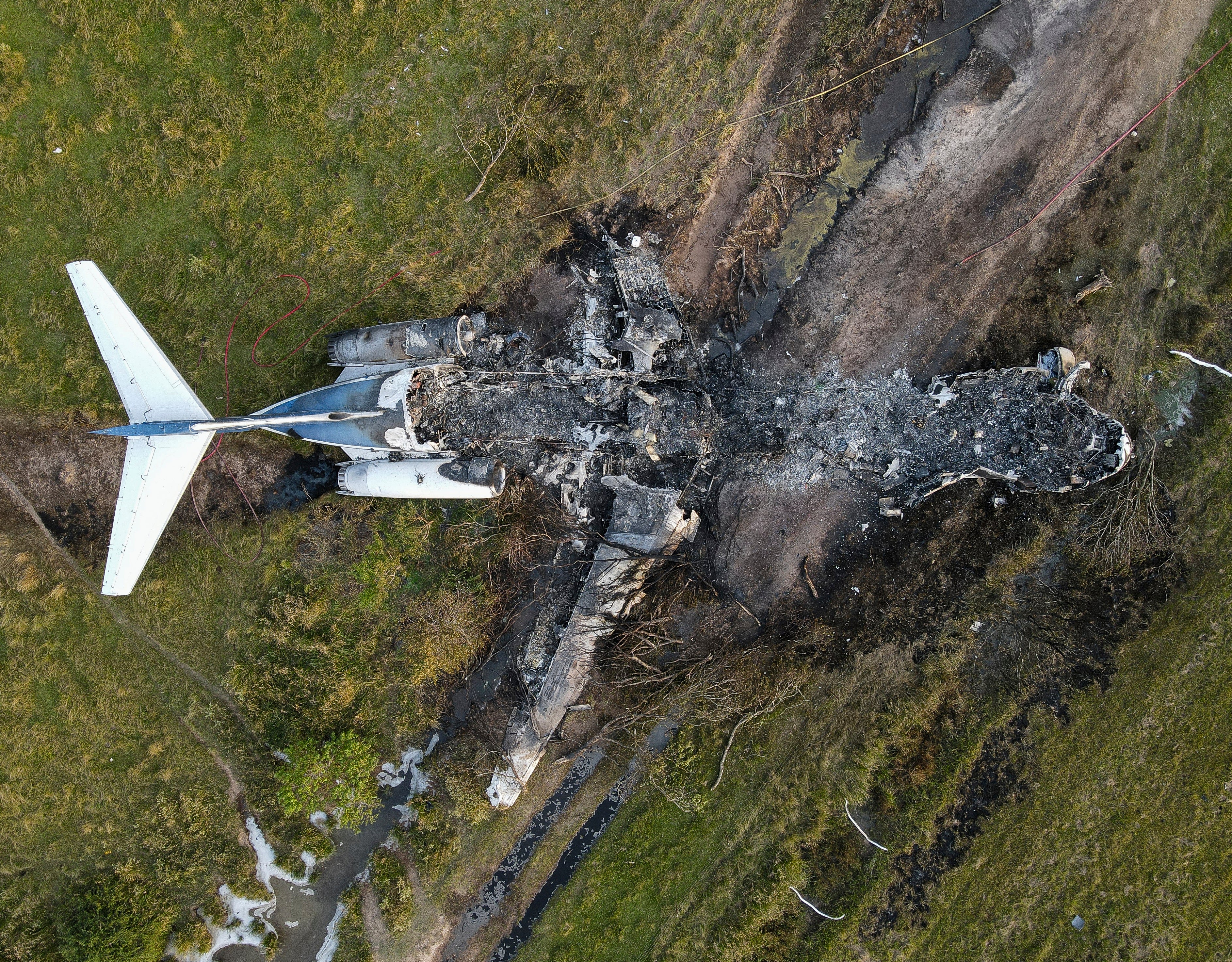 APTOPIX Texas-Plane Fire