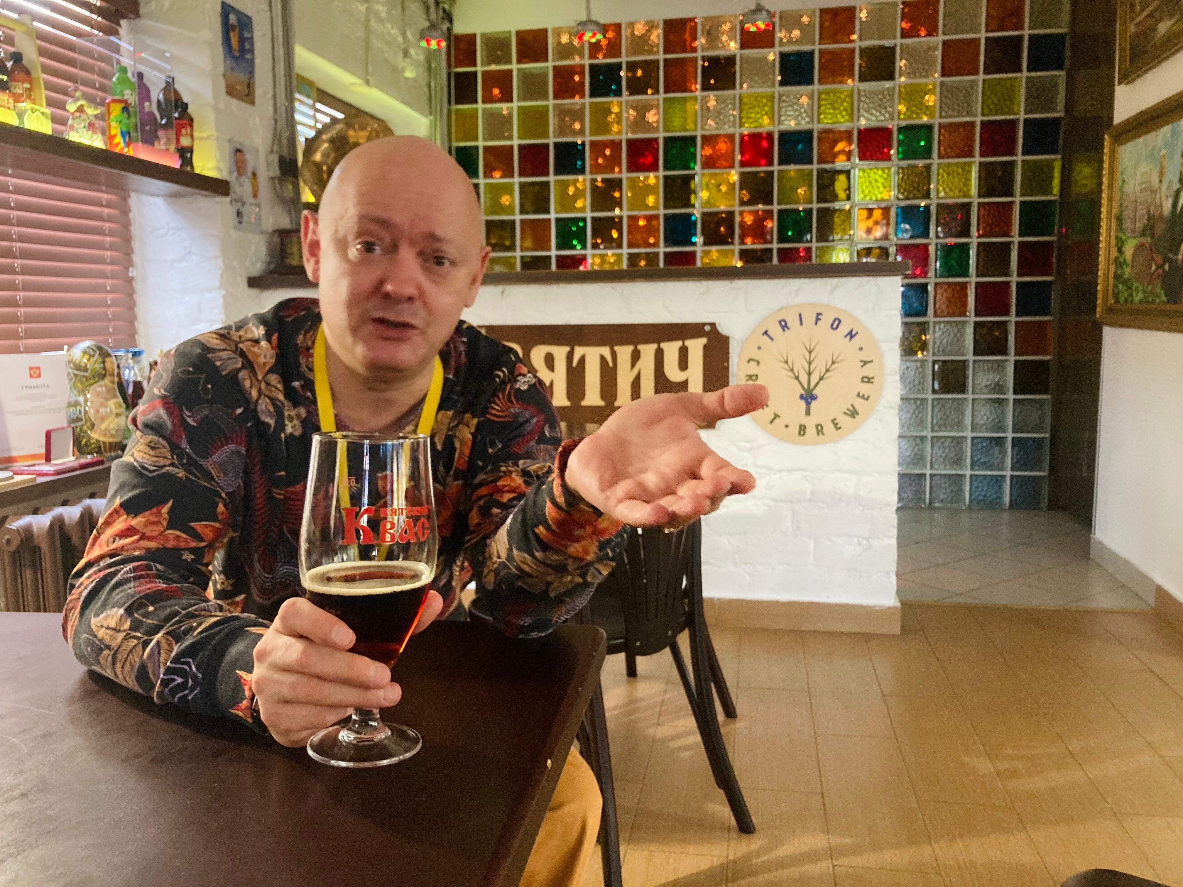 Vladimir Mamatov, the colourful PR manager of Vyatsky Kvass