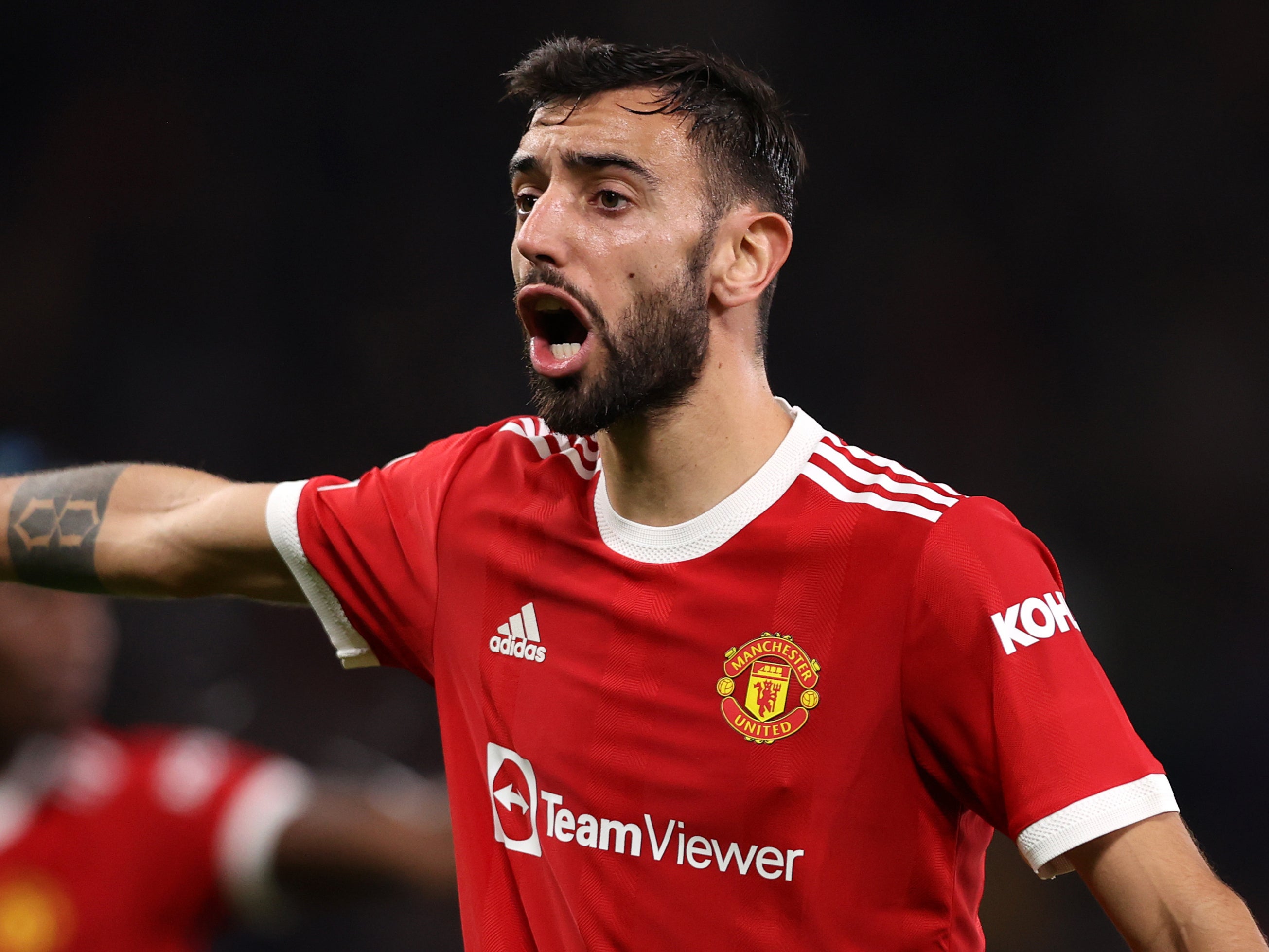 Manchester United playmaker Bruno Fernandes