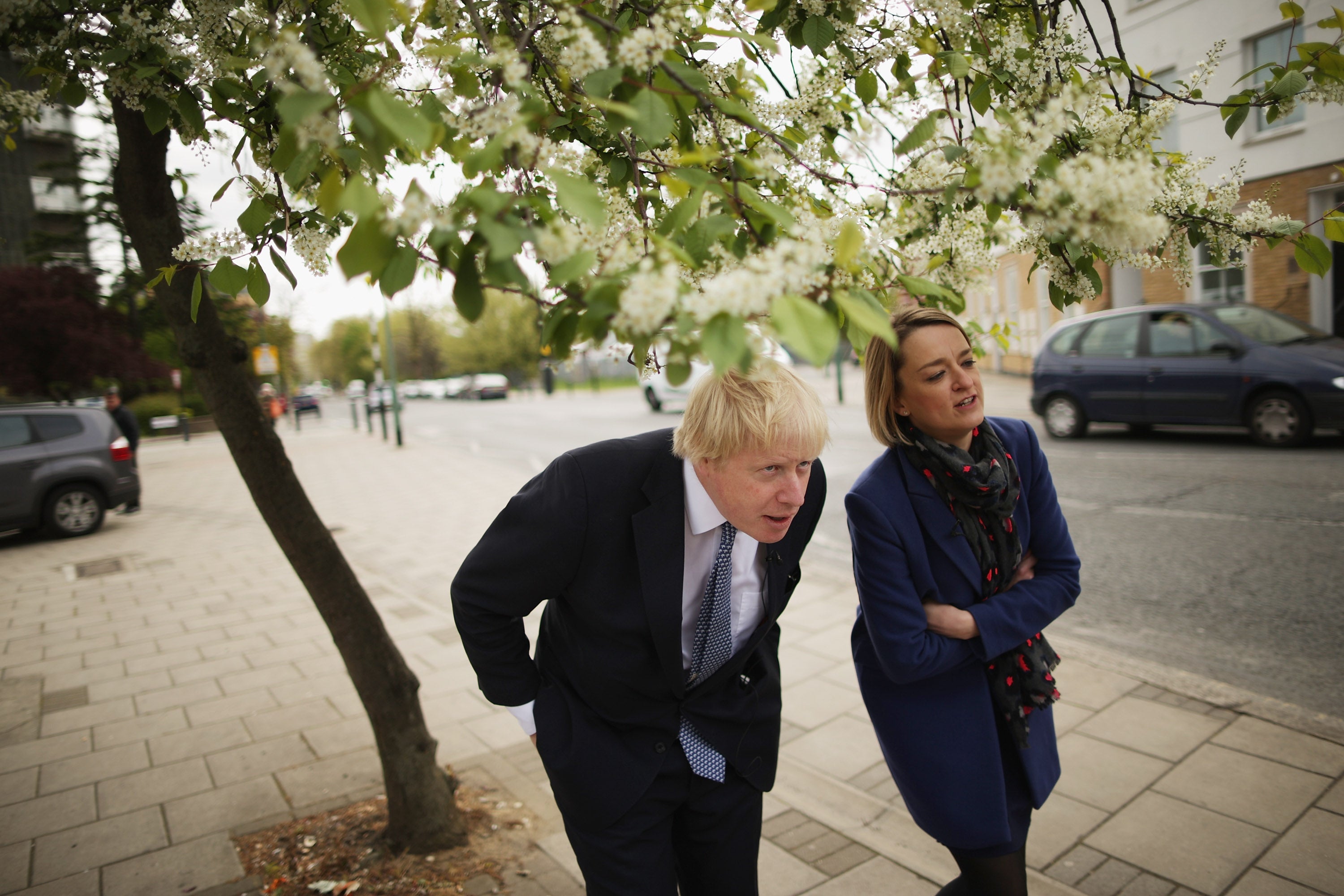 Kuenssberg with the then London mayor Boris Johnson in 2015