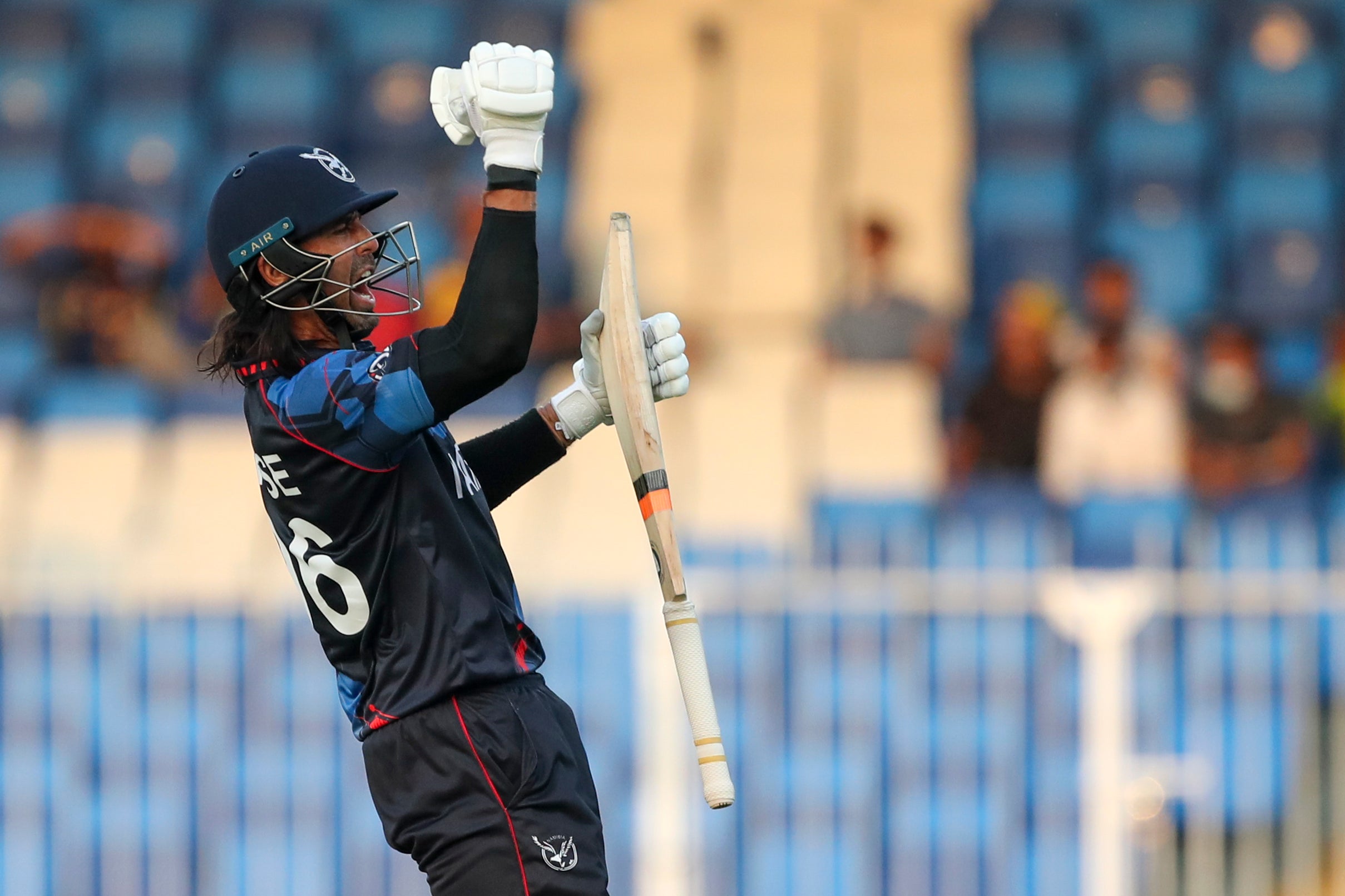 Namibia were celebrating a place in the main draw of the Twenty20 World Cup (Aijaz Rahi/AP)