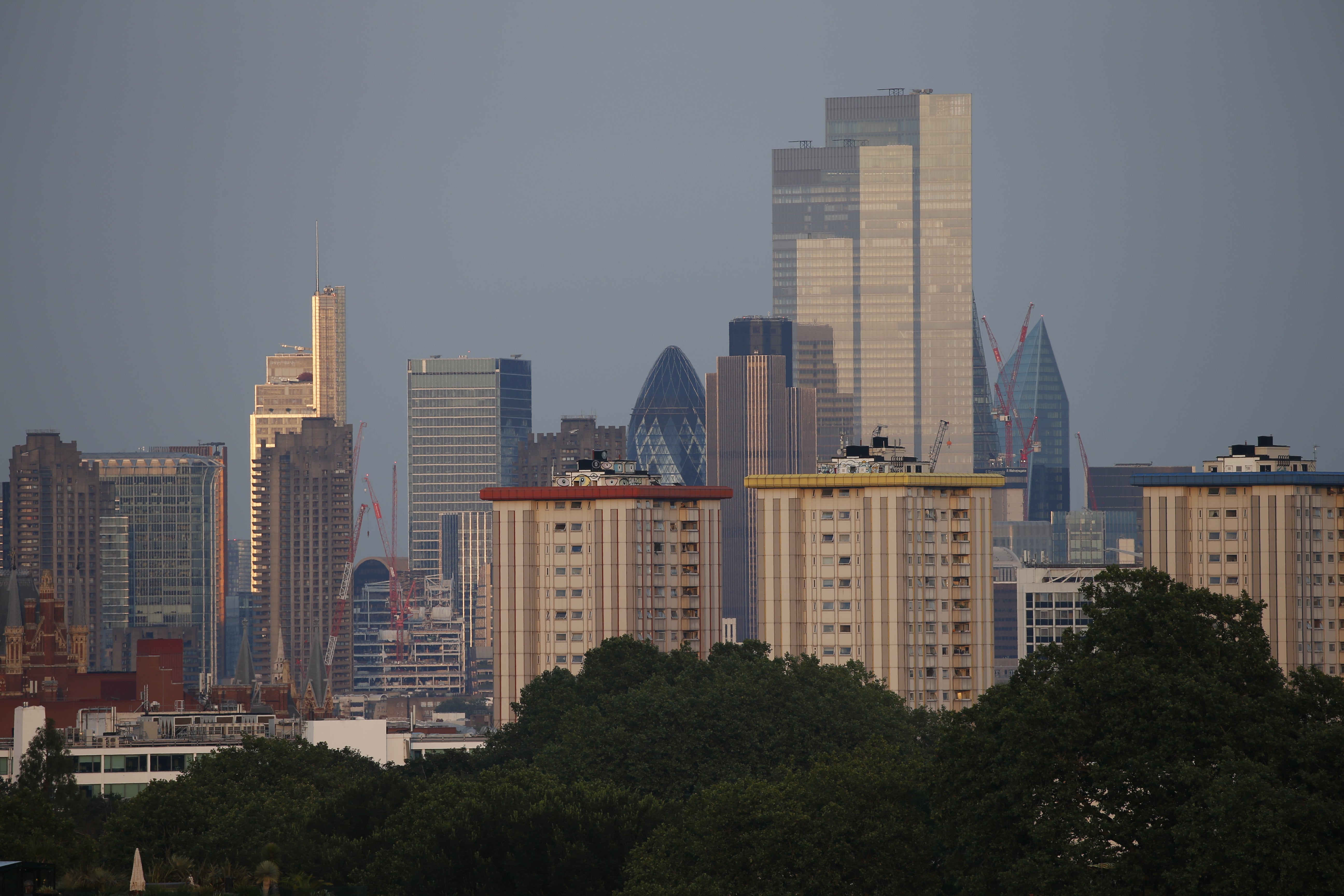 Shares rose in London on Friday (Hollie Adams/PA)