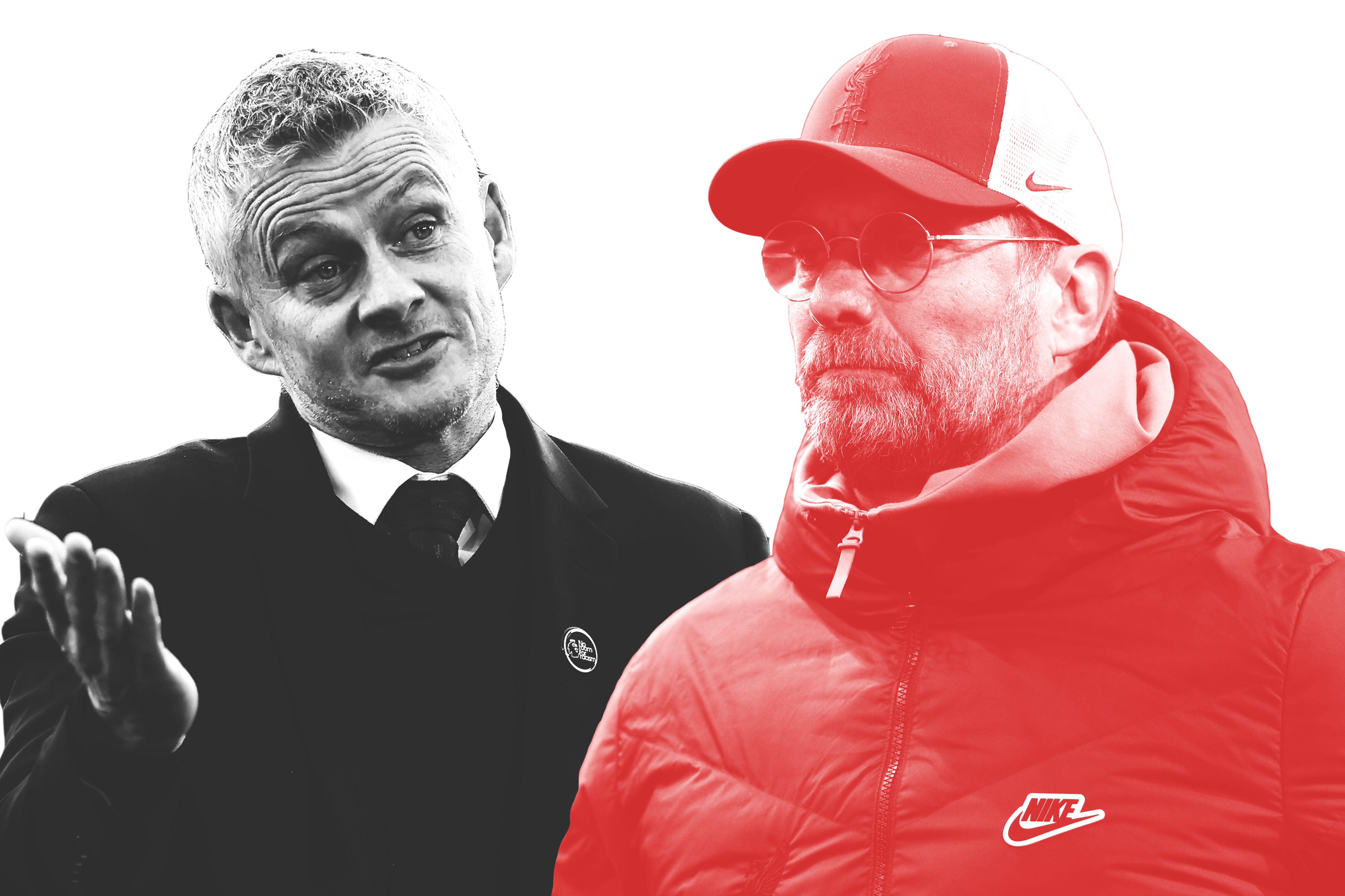 Manchester United manager Ole Gunnar Solskjaer and Liverpool counterpart Jurgen Klopp