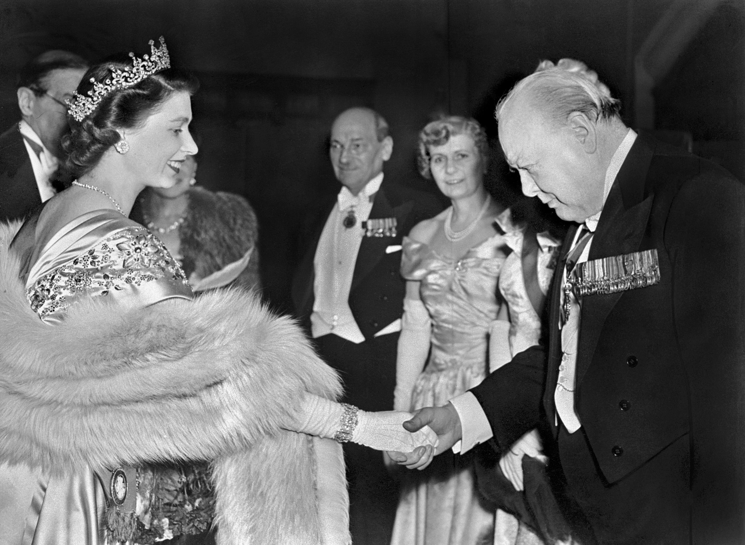 1953-55: Winston Churchill was said to be close with the Queen, having known her since she was an infant. She was said to have valued his guidance