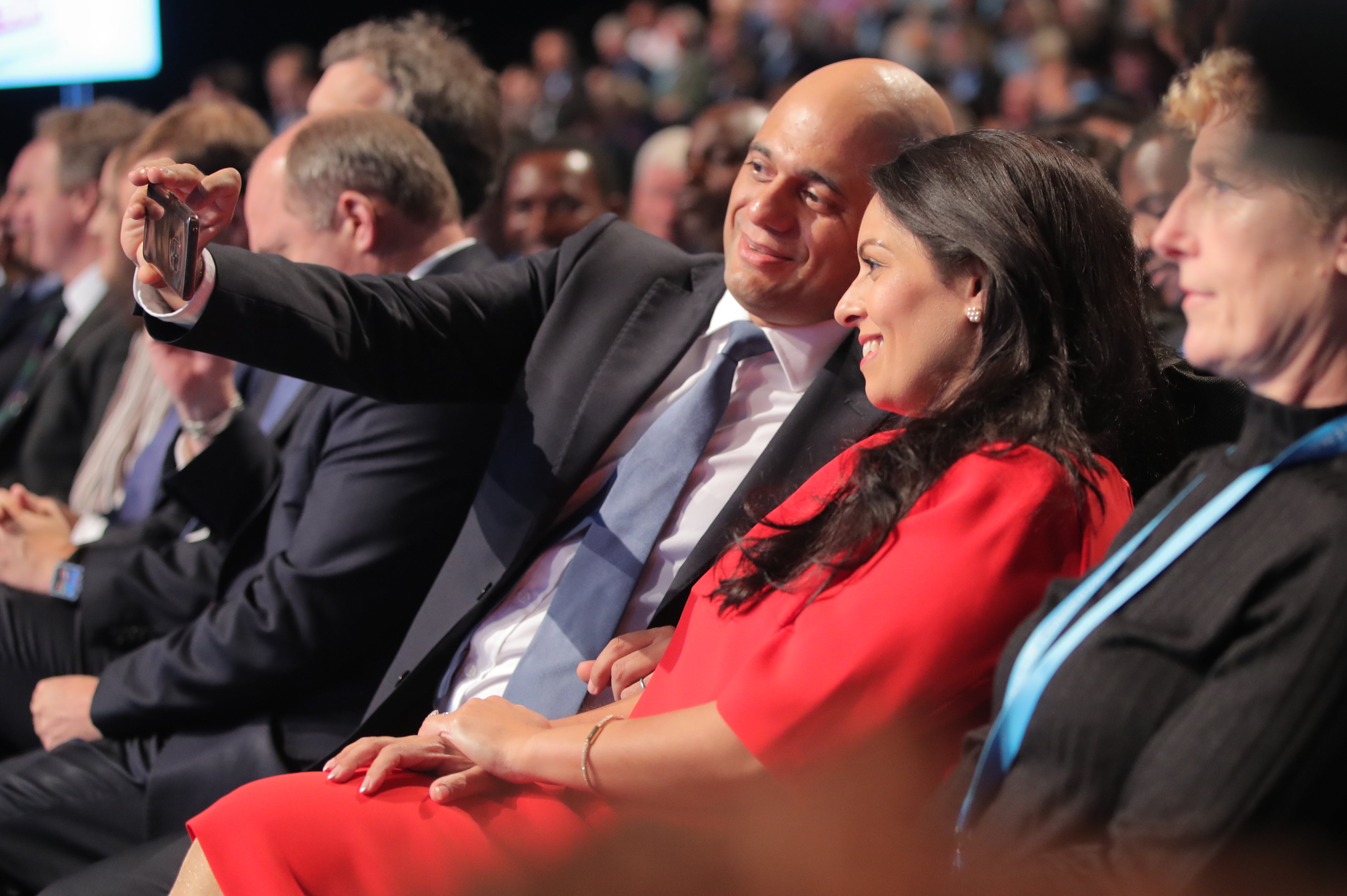 With Priti Patel at the 2019 Conservative conference