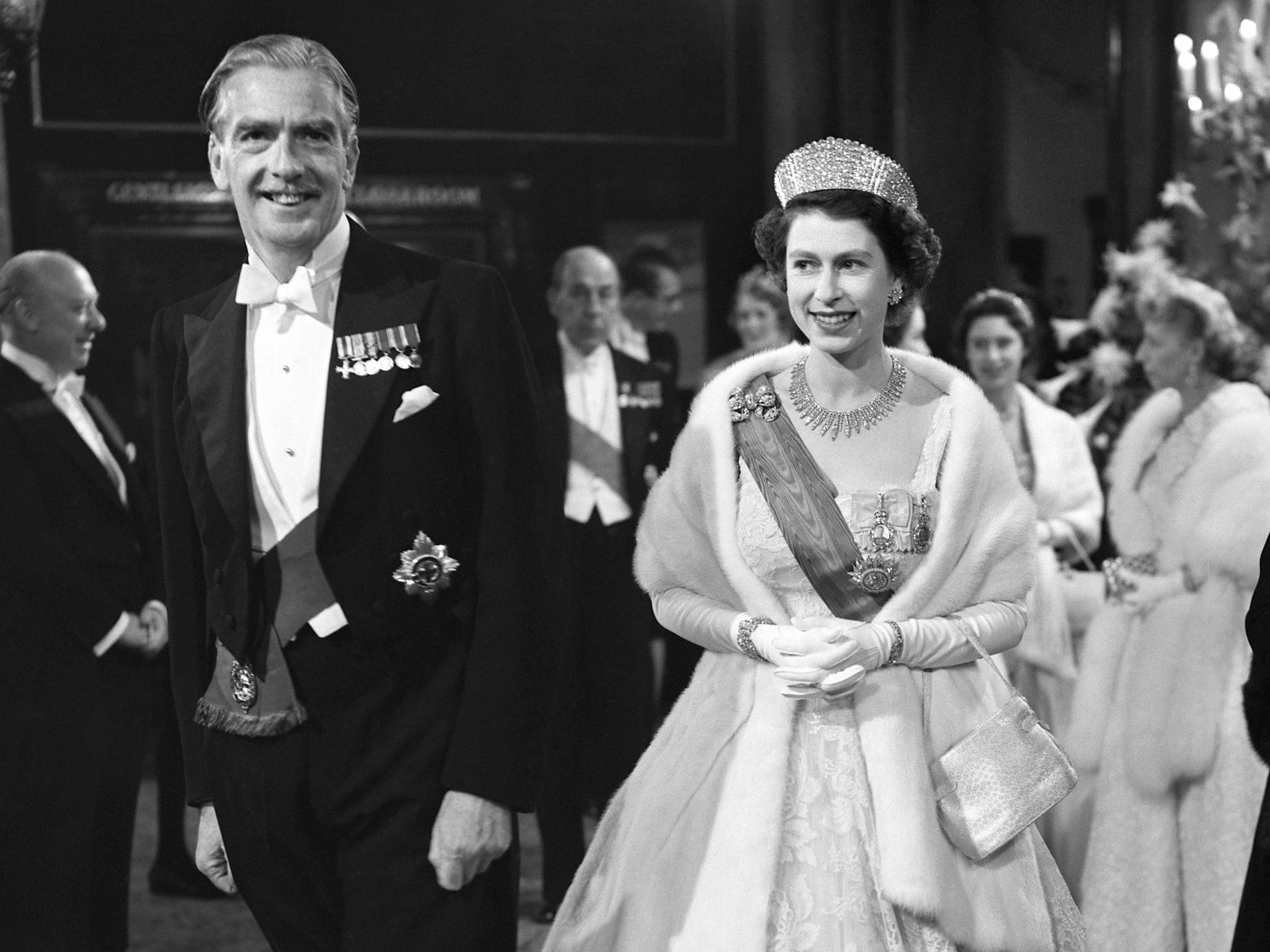 1955-57: Things were said to be more formal between the Queen and short-lived premier Anthony Eden