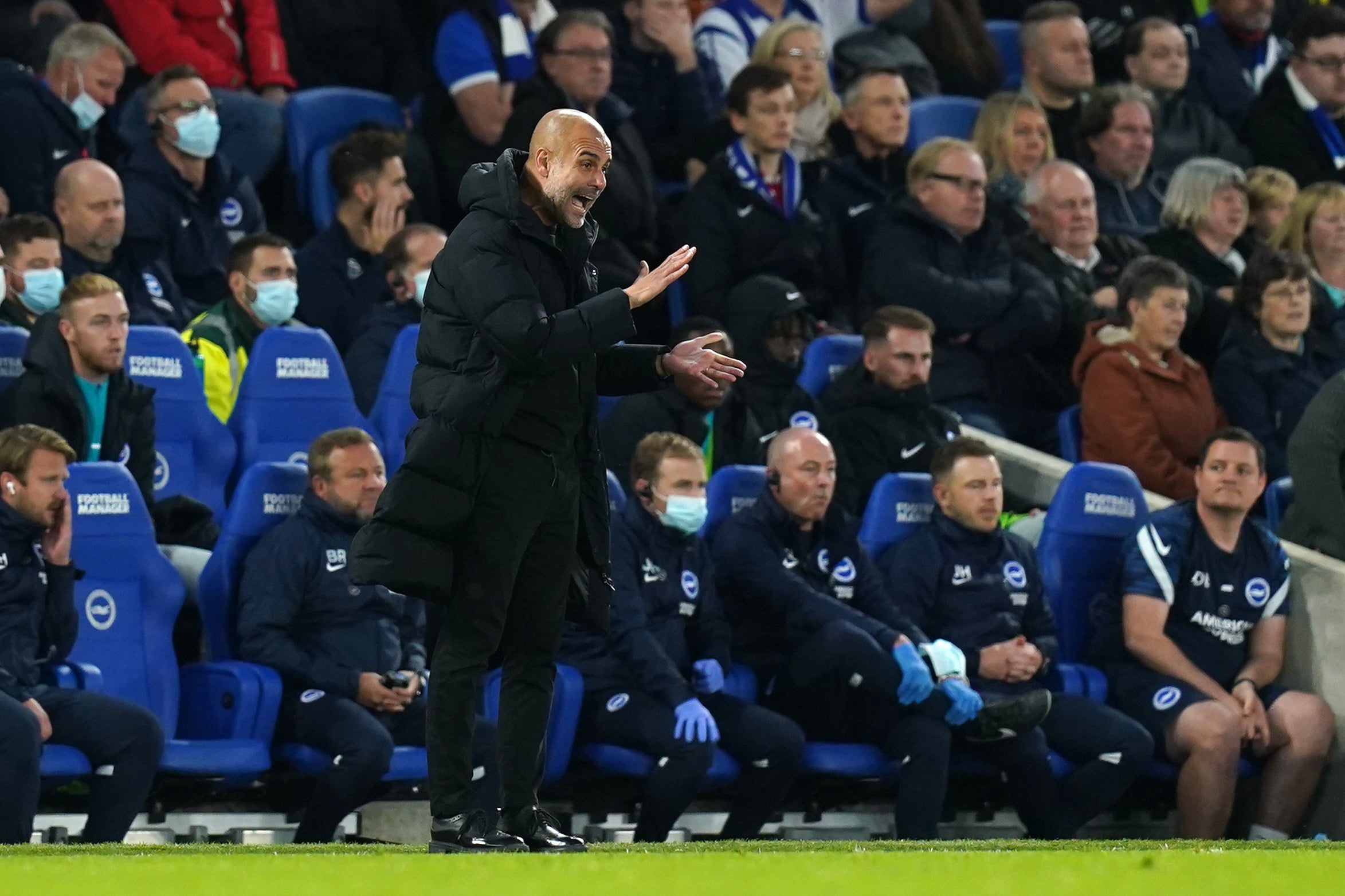 Pep Guardiola was full of praise for Phil Foden (Gareth Fuller/PA)