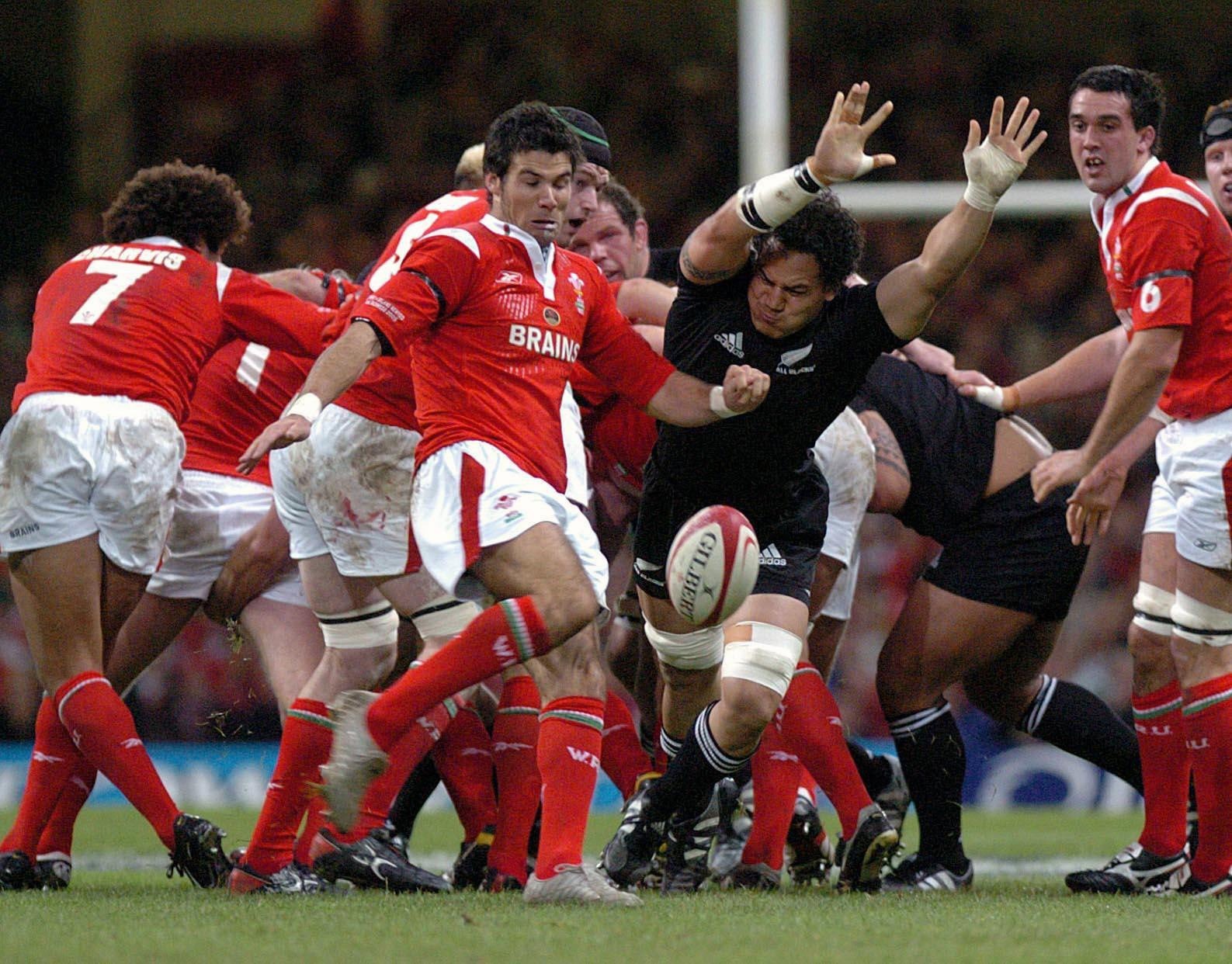 Mike Phillips (centre) was on a losing side seven times against New Zealand in his Wales career (David Jones/PA)