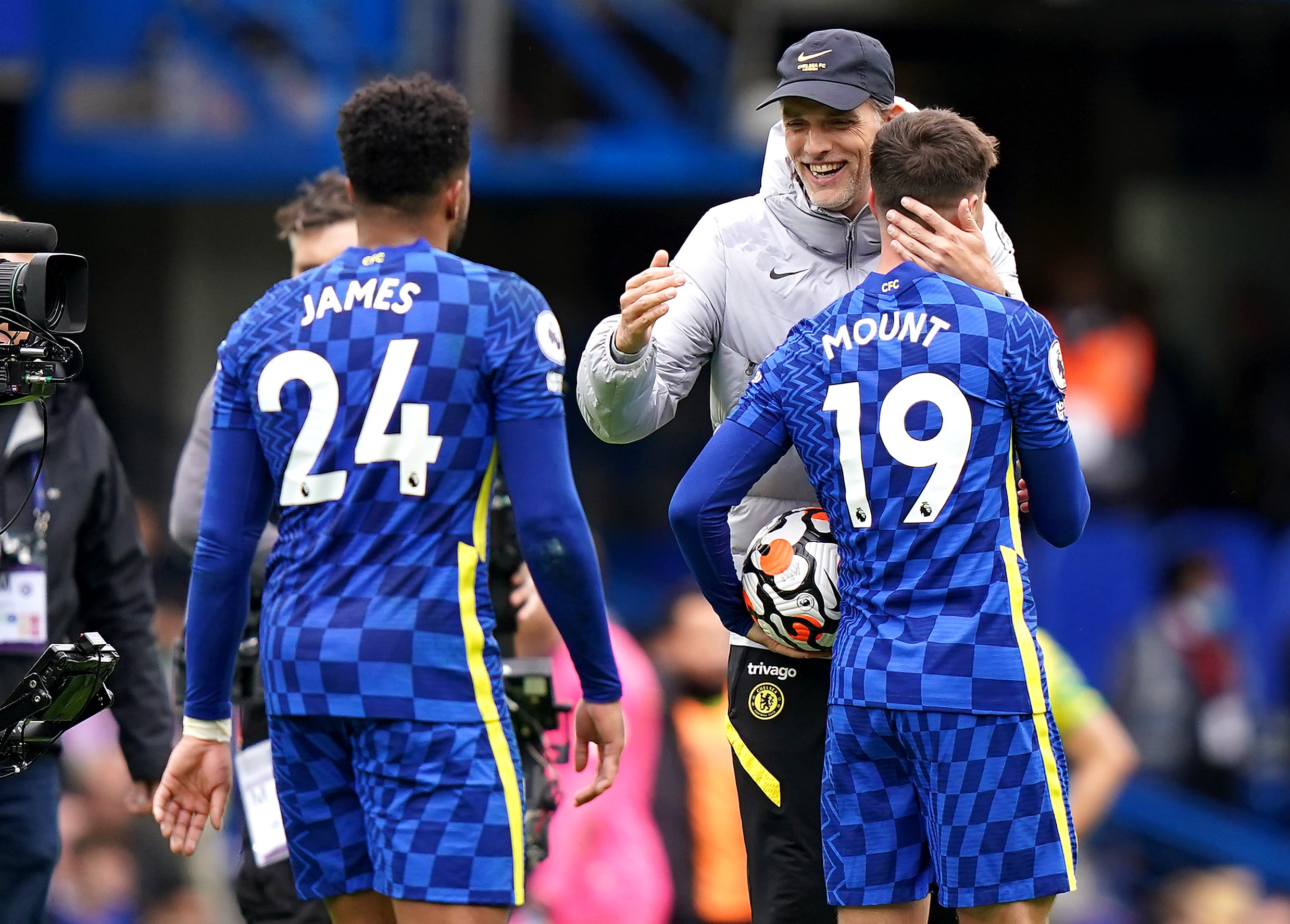 Thomas Tuchel was delighted with Chelsea’s performance (Tess Derry/PA)