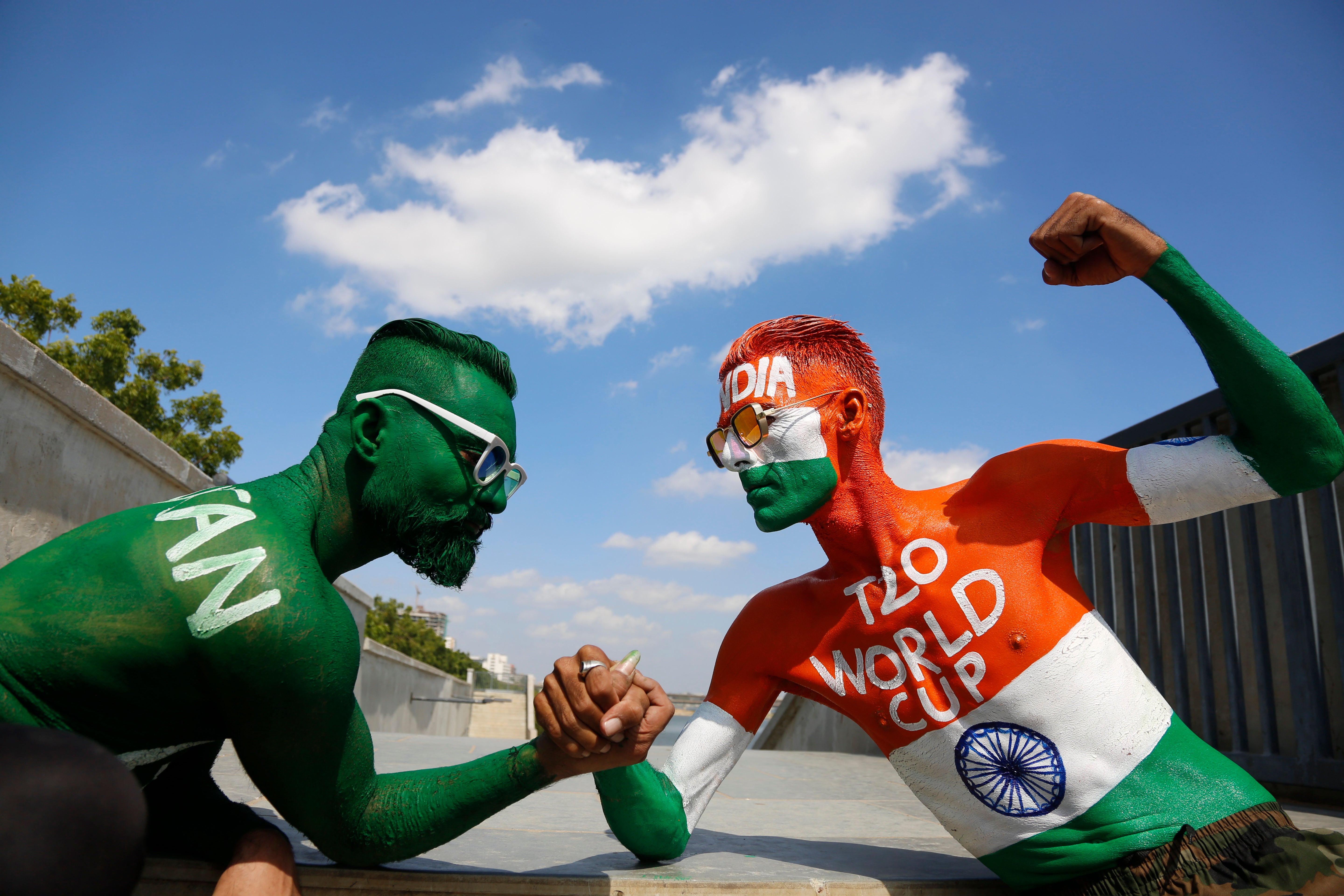 Fans get in the spirit before the World Cup showdown