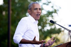 Obama lambasts GOP election lies and voting laws aiming to ‘rig elections’ during Virginia rally for McAuliffe