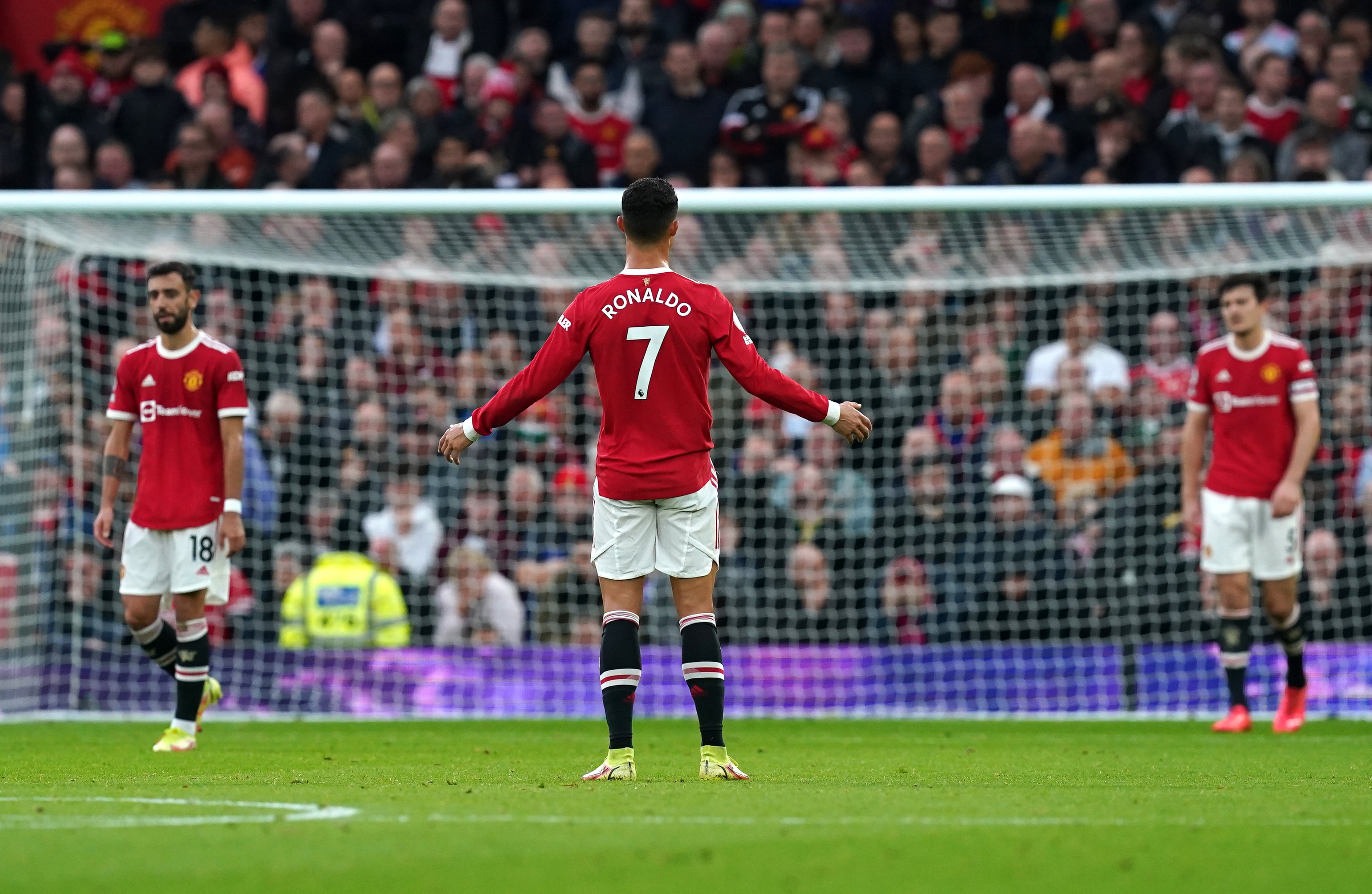 A frustrated Cristiano Ronaldo sums up the feeling at United