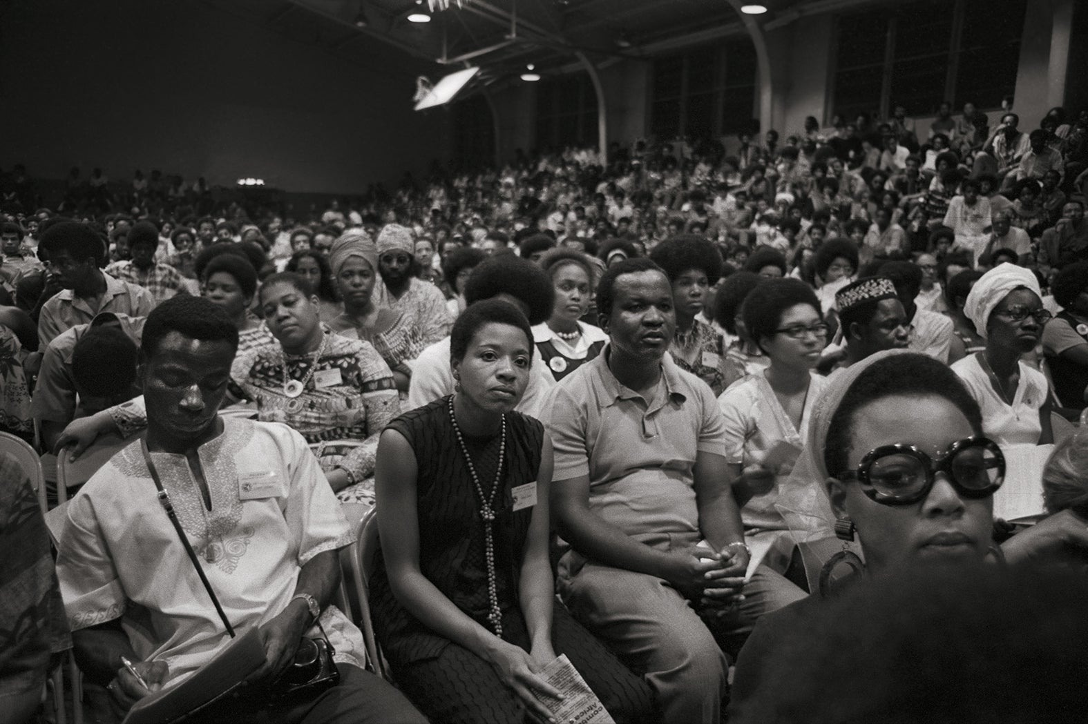 ‘Southern Christian Leadership Conference leader, Dorothy Cotton (glasses) at Morehouse College, Congress of Afrikan Peoples (CAP) Convention Atlanta, Georgia’, 1970