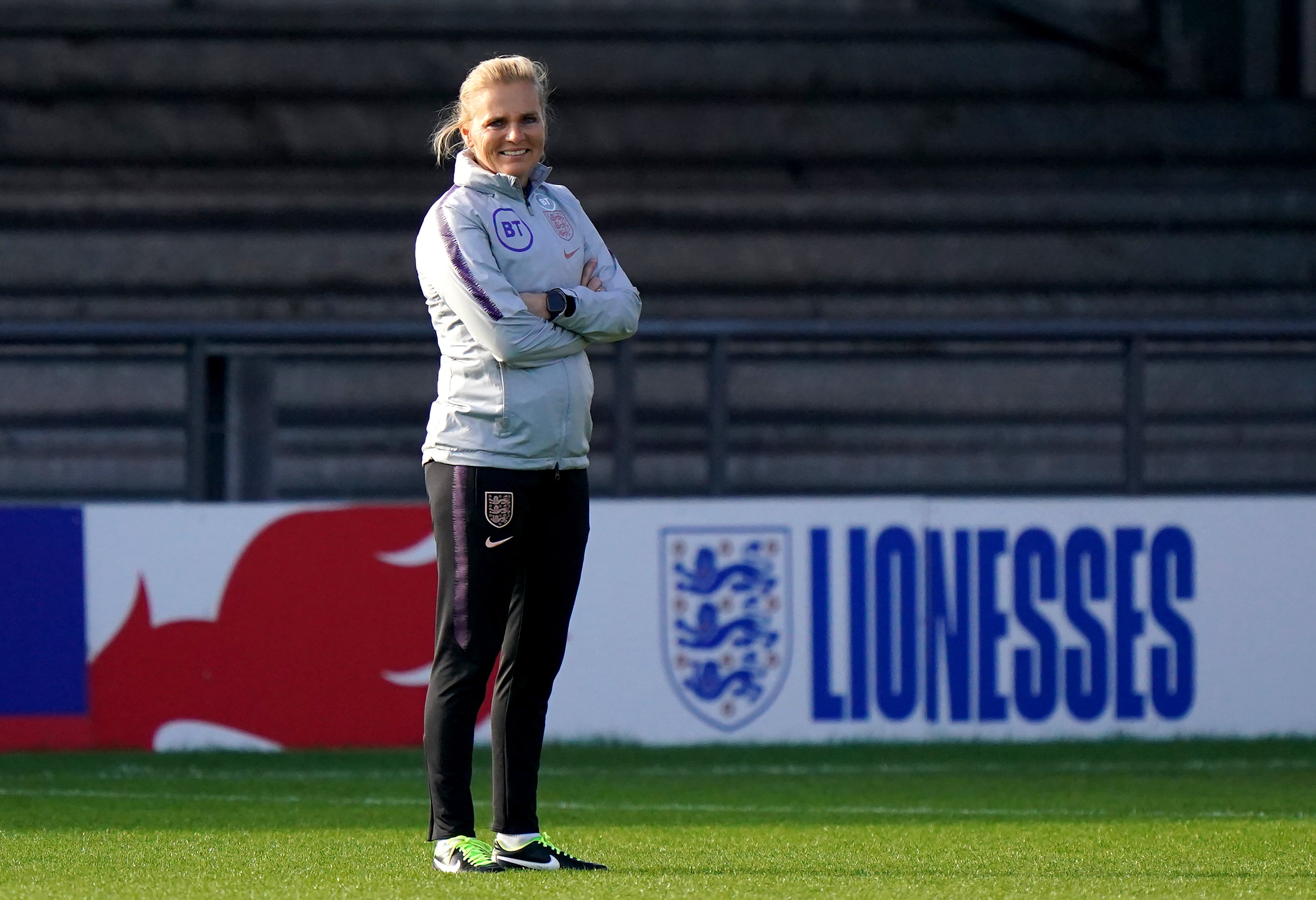 Sarina Wiegman has overseen three wins from three since taking over as England boss. (Tim Goode/PA)