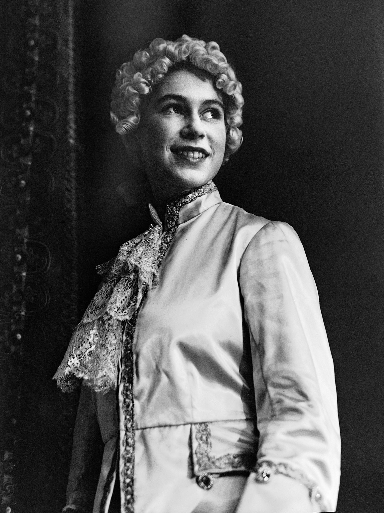 A teenage Princess Elizabeth plays ‘Prince Salvador’ in the Christmas production of ‘Sleeping Beauty’ at Windsor Castle in December 1942